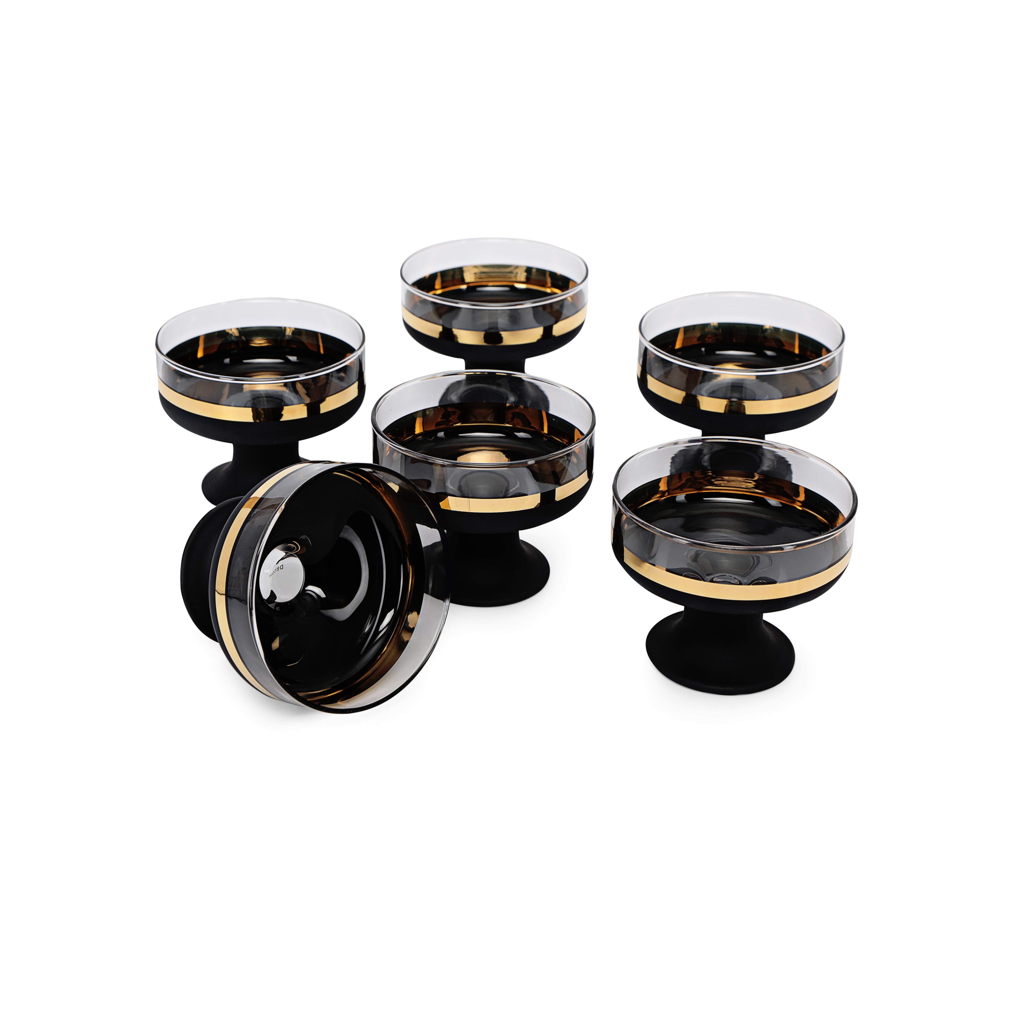 Ice Cream Bowl Set - Black  Vision Set of 6