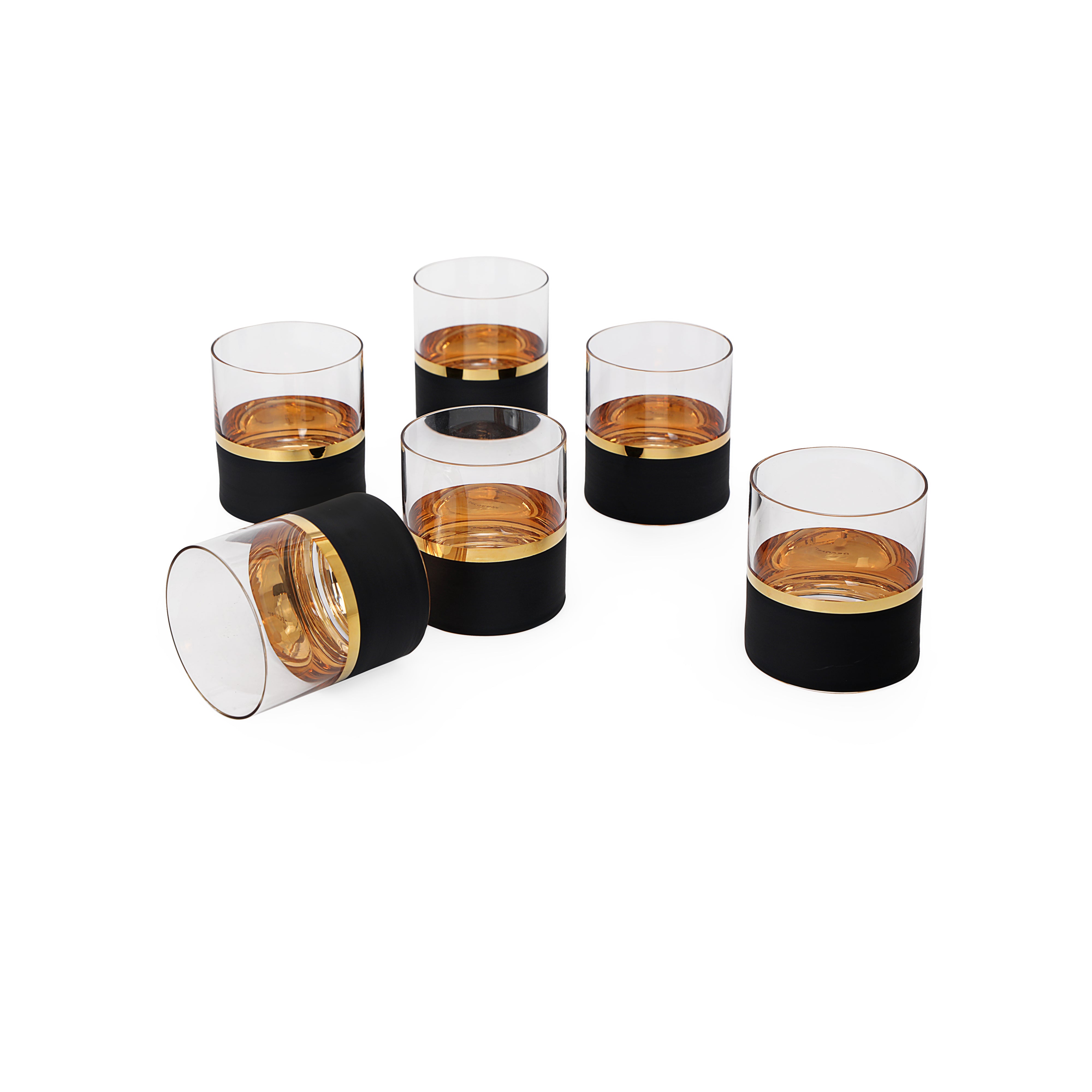 Whiskey Glass Set - Black Vision