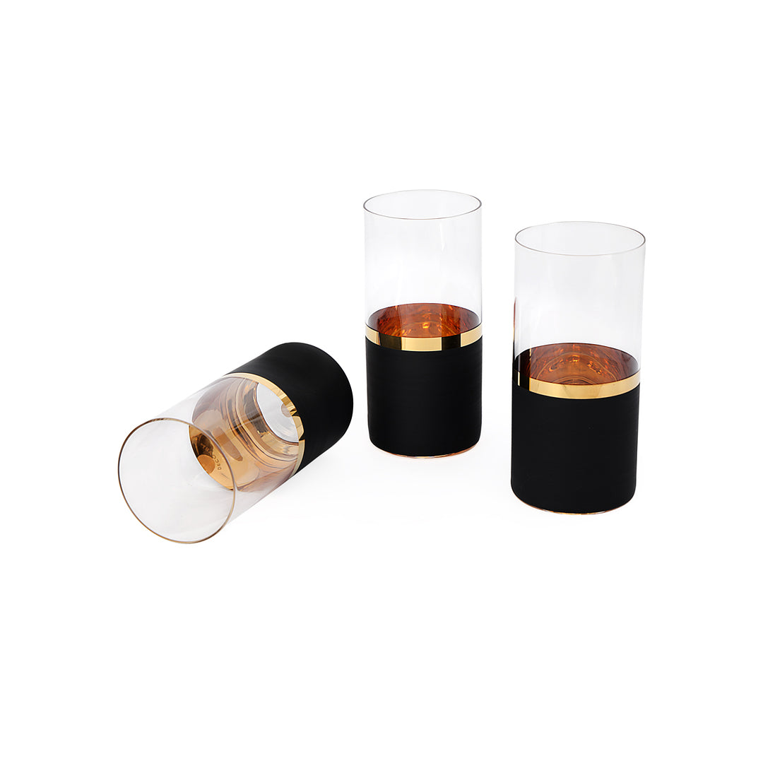 Water Glass Set - Black Vision Set Of 6