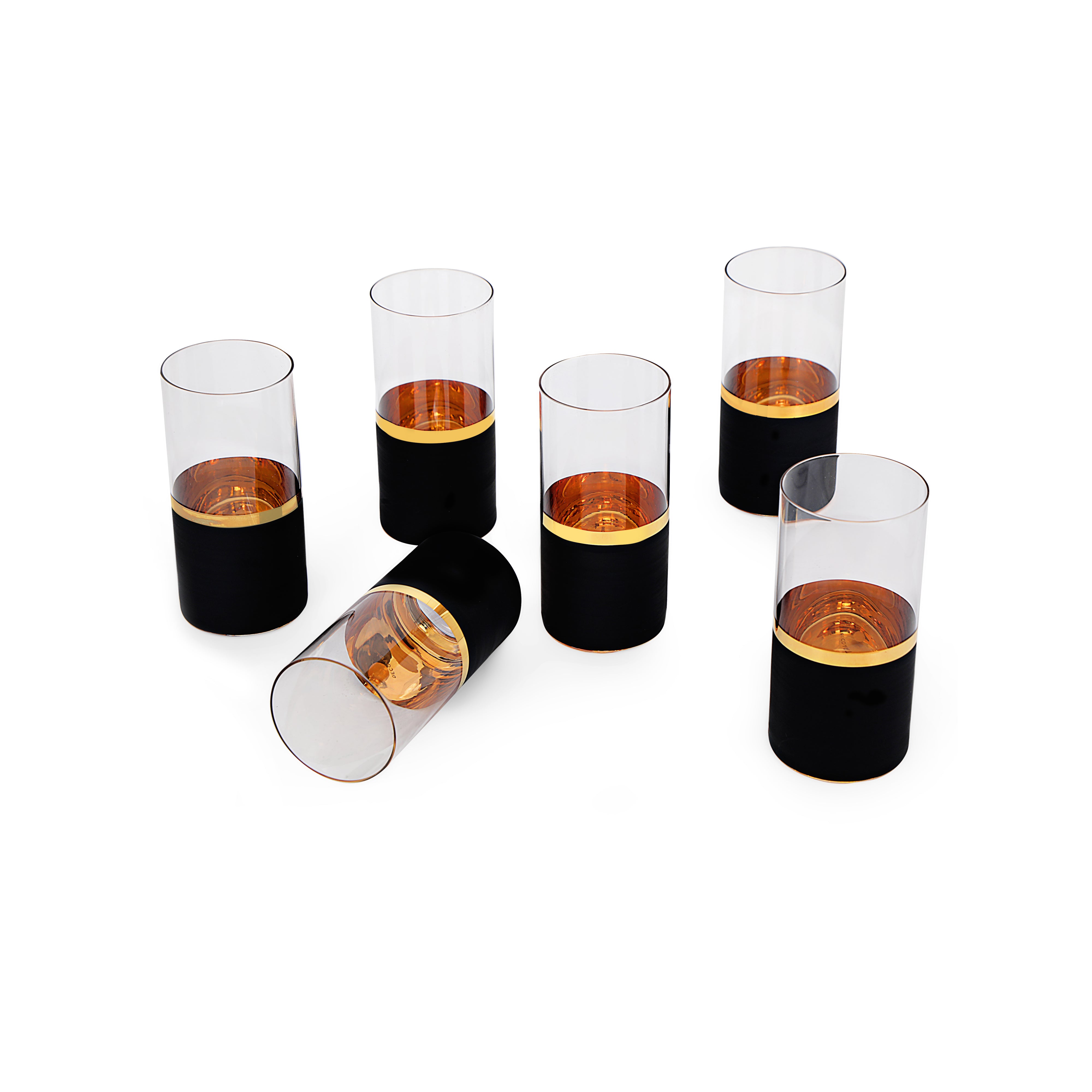 Water Glass Set - Black Vision Set Of 6