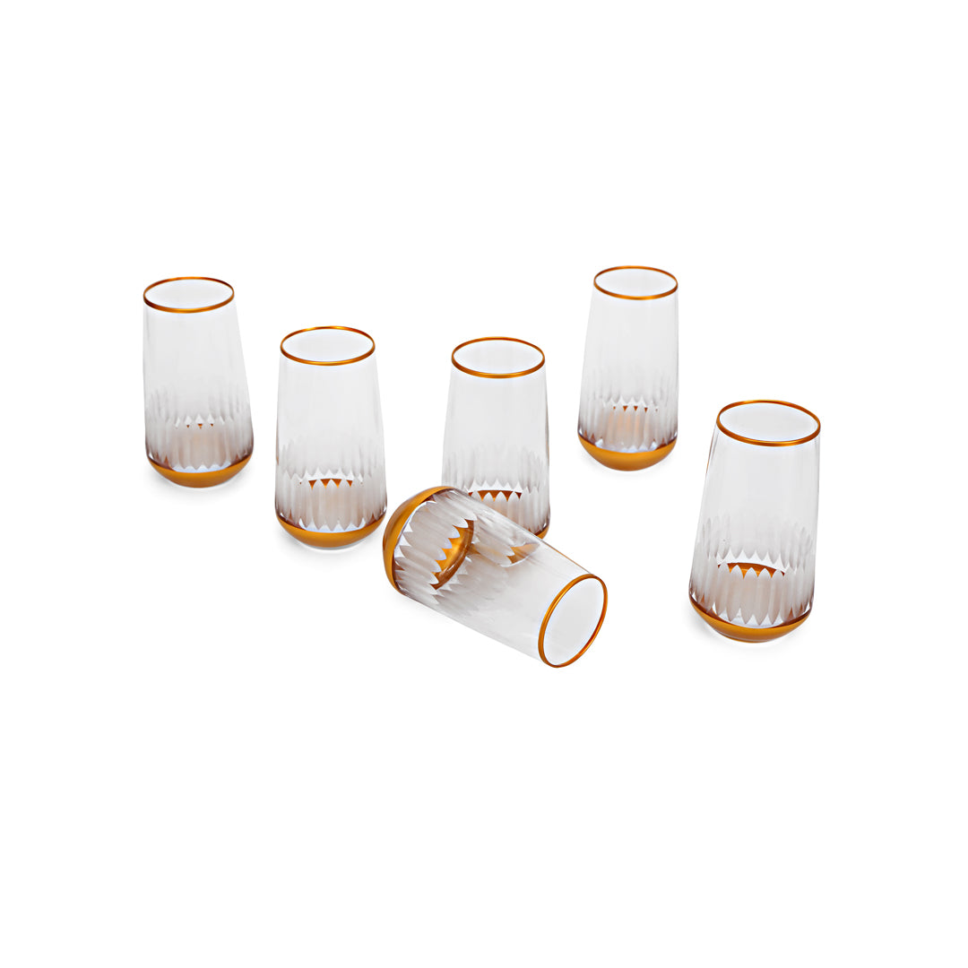 Water Glass Set - Sun Flower Set Of 6