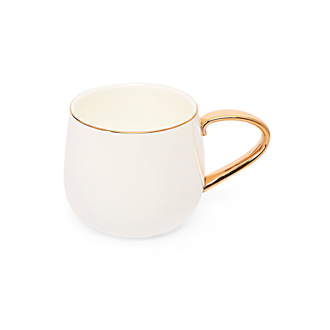 Tea Set - White Gold Rim Set Of 6