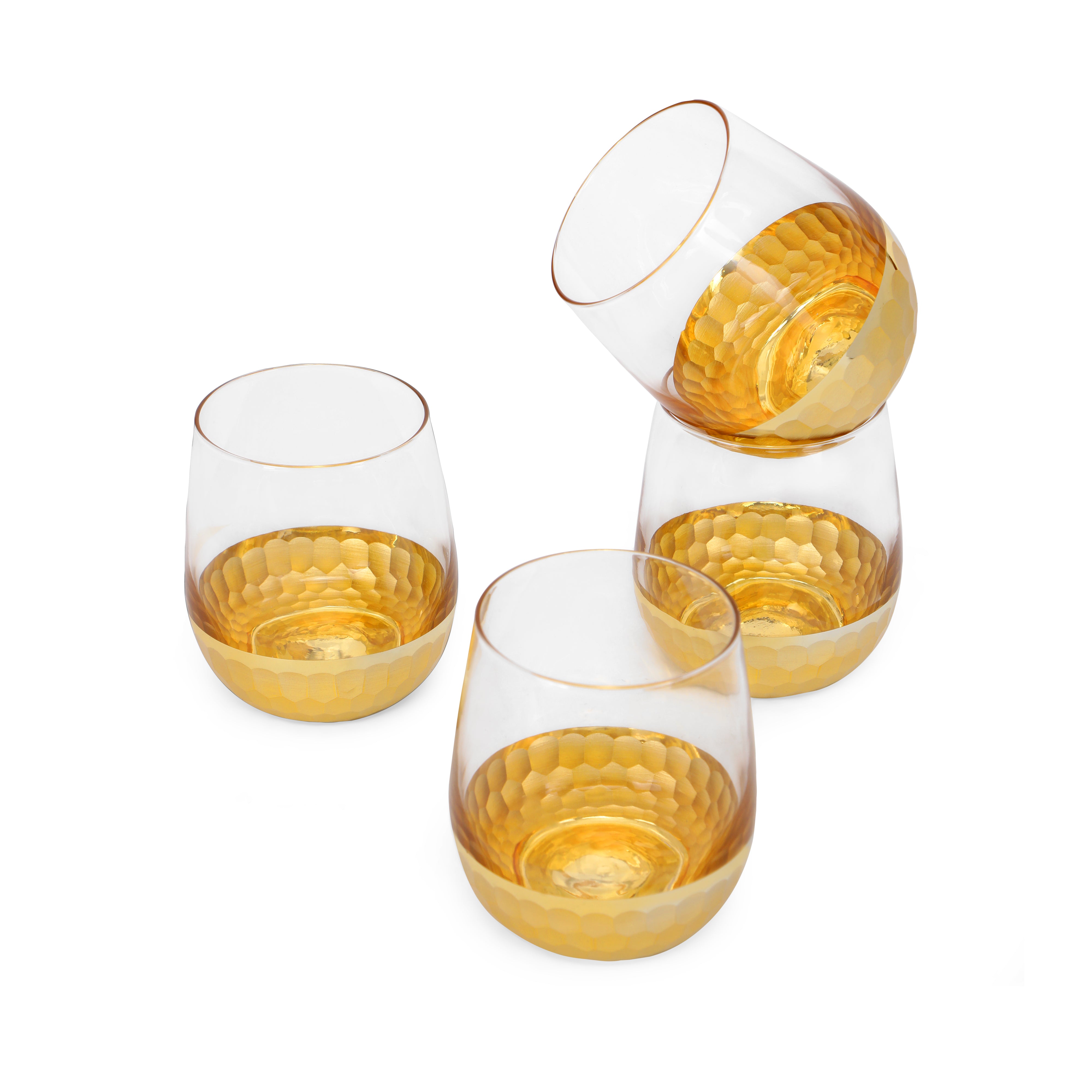 Glass Set - Gold Mosaic