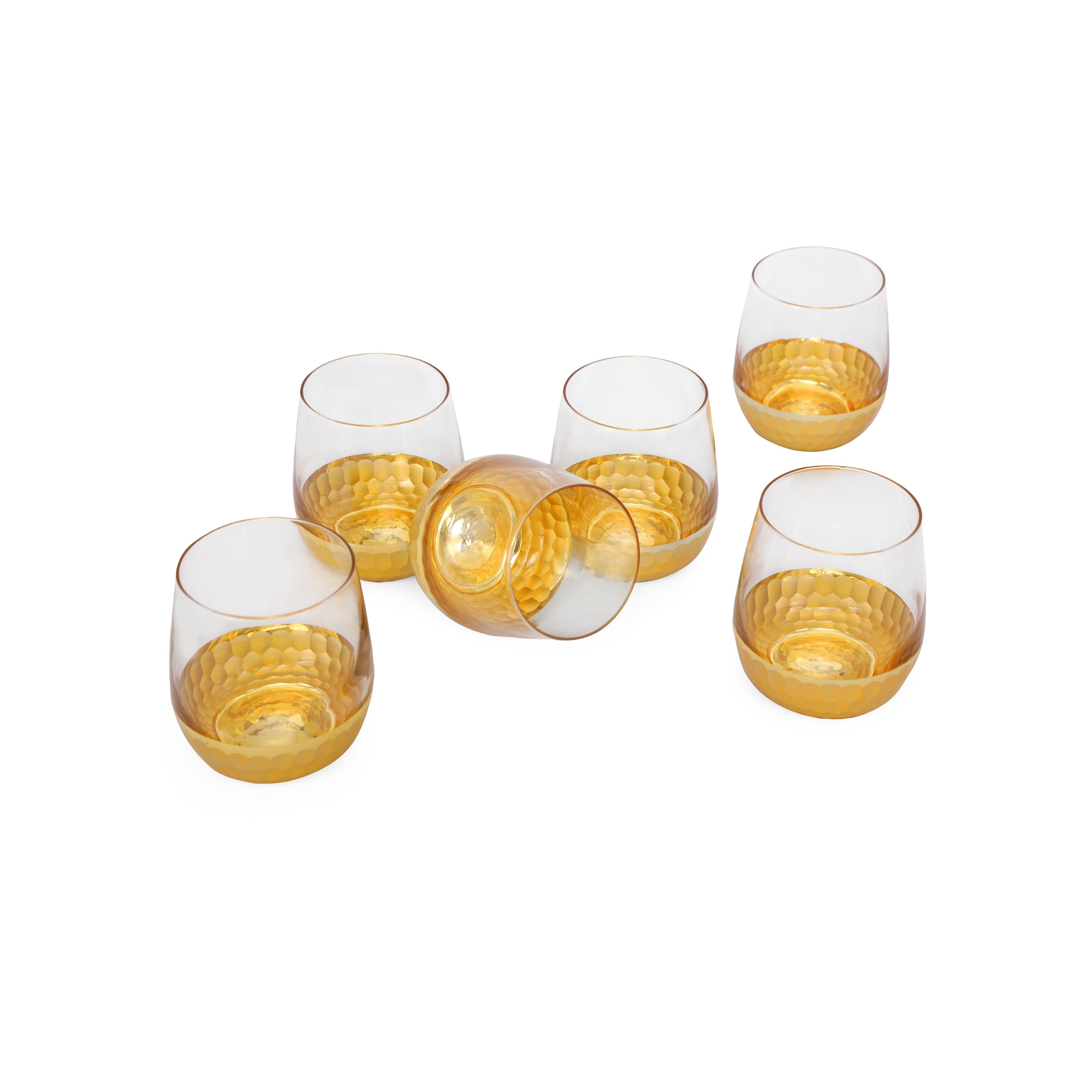 Glass Set - Gold Mosaic