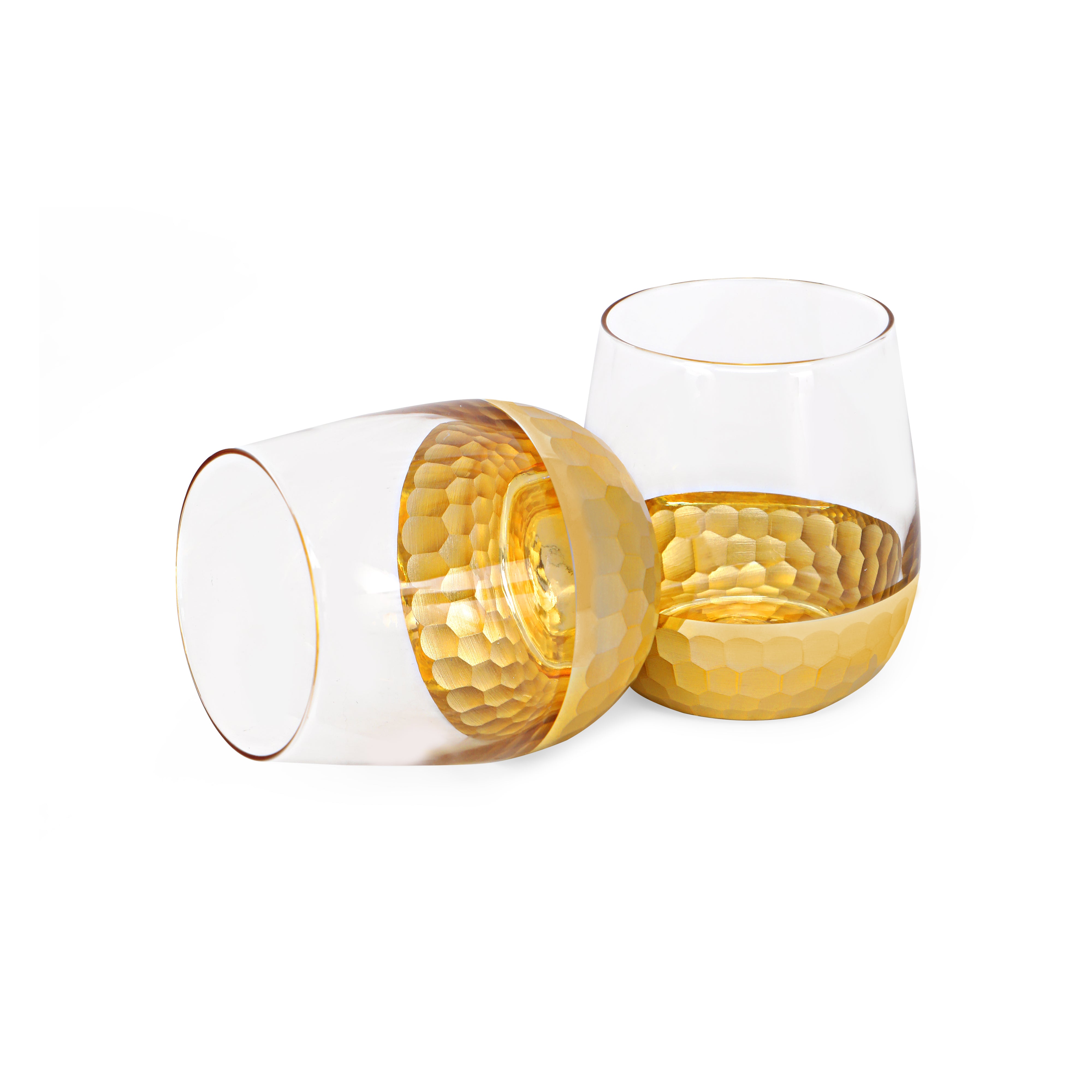 Glass Set - Gold Mosaic