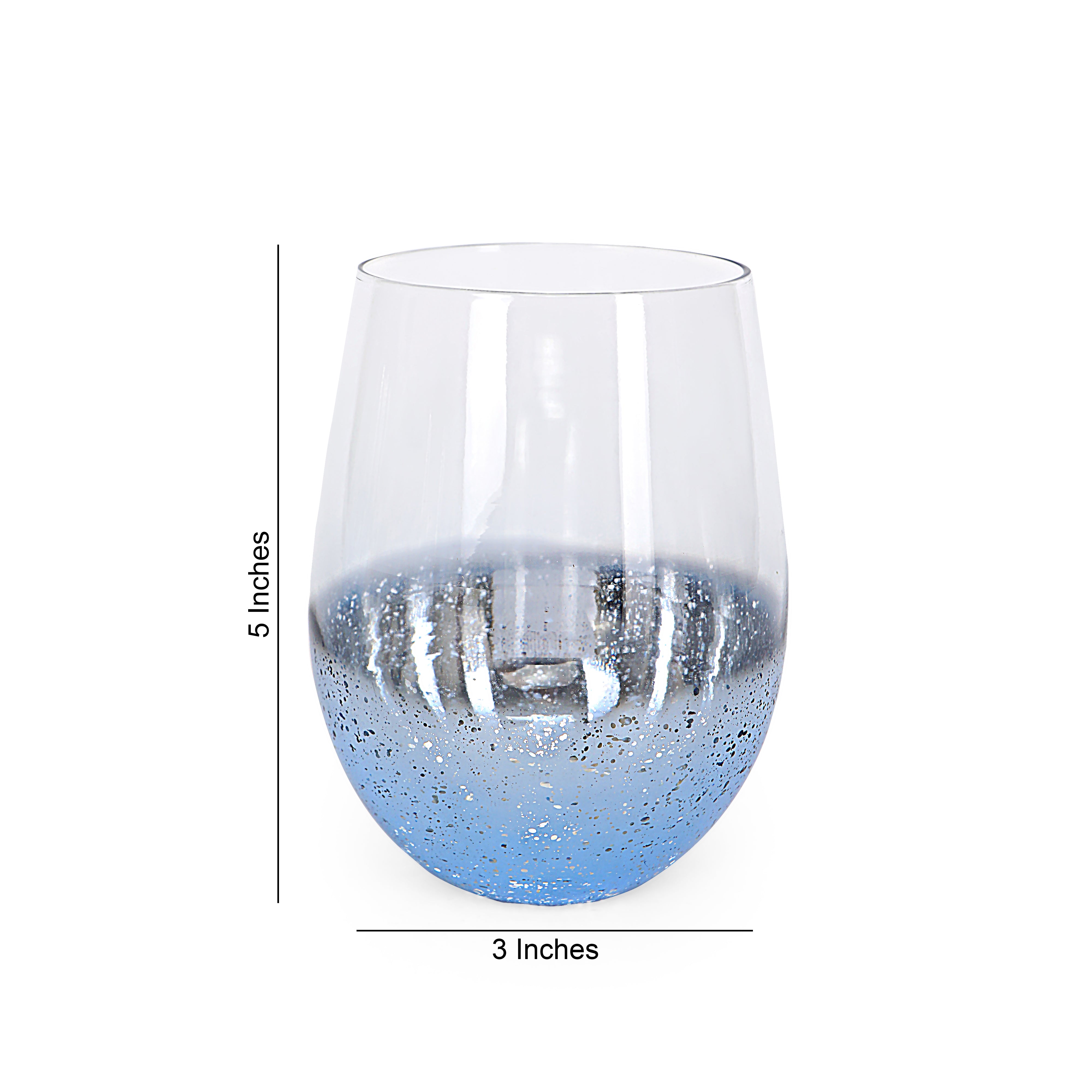 Water Glass Set - Blue Luster Set Of 6