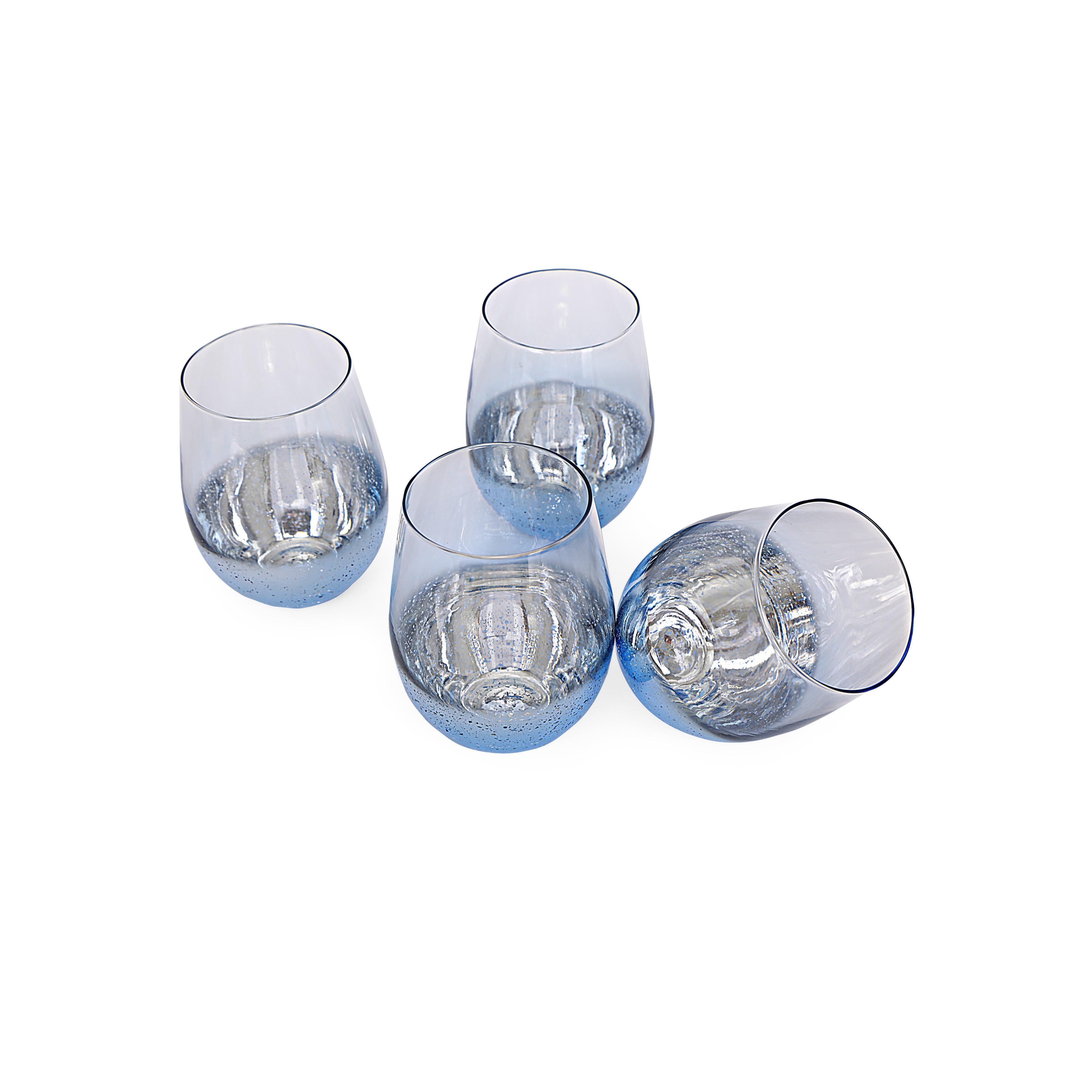 Water Glass Set - Blue Luster Set Of 6