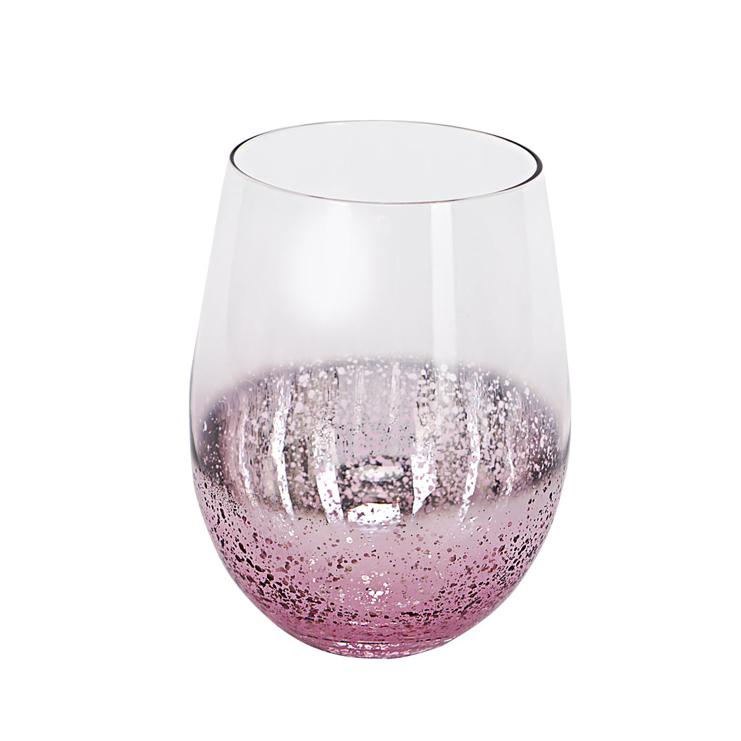 Water Glass Set - Purple Luster Set Of 6