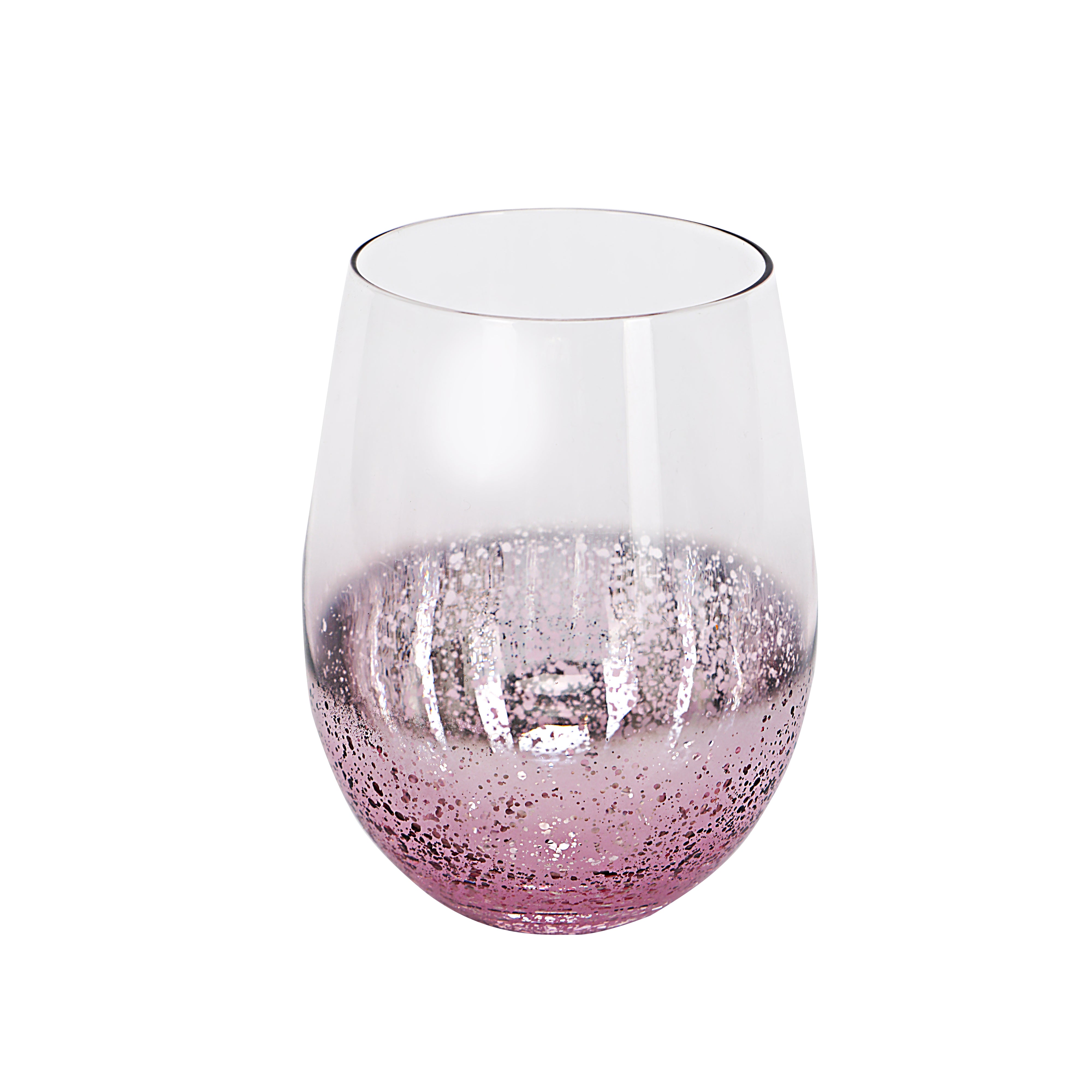 Water Glass Set - Purple Luster Set Of 6