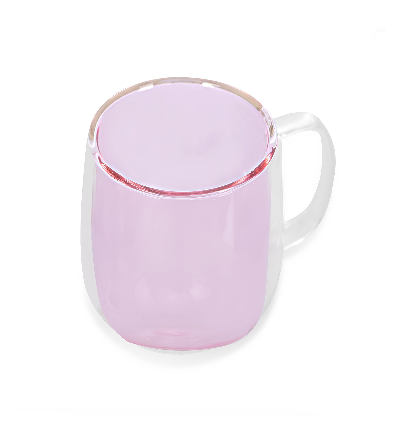 Double Wall Mug Glass - Pink