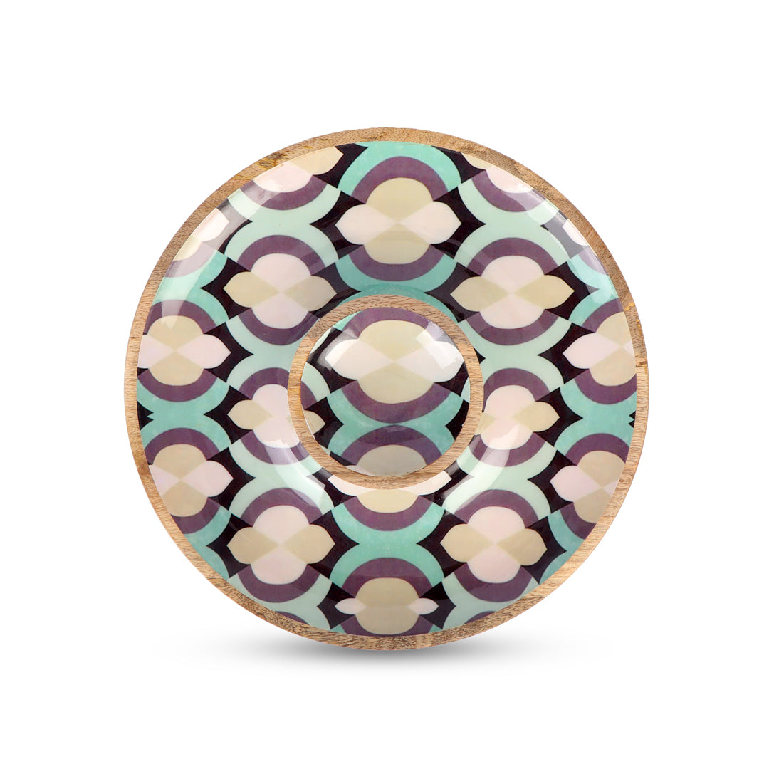 Round Chip and Dip Platter - Mosaic