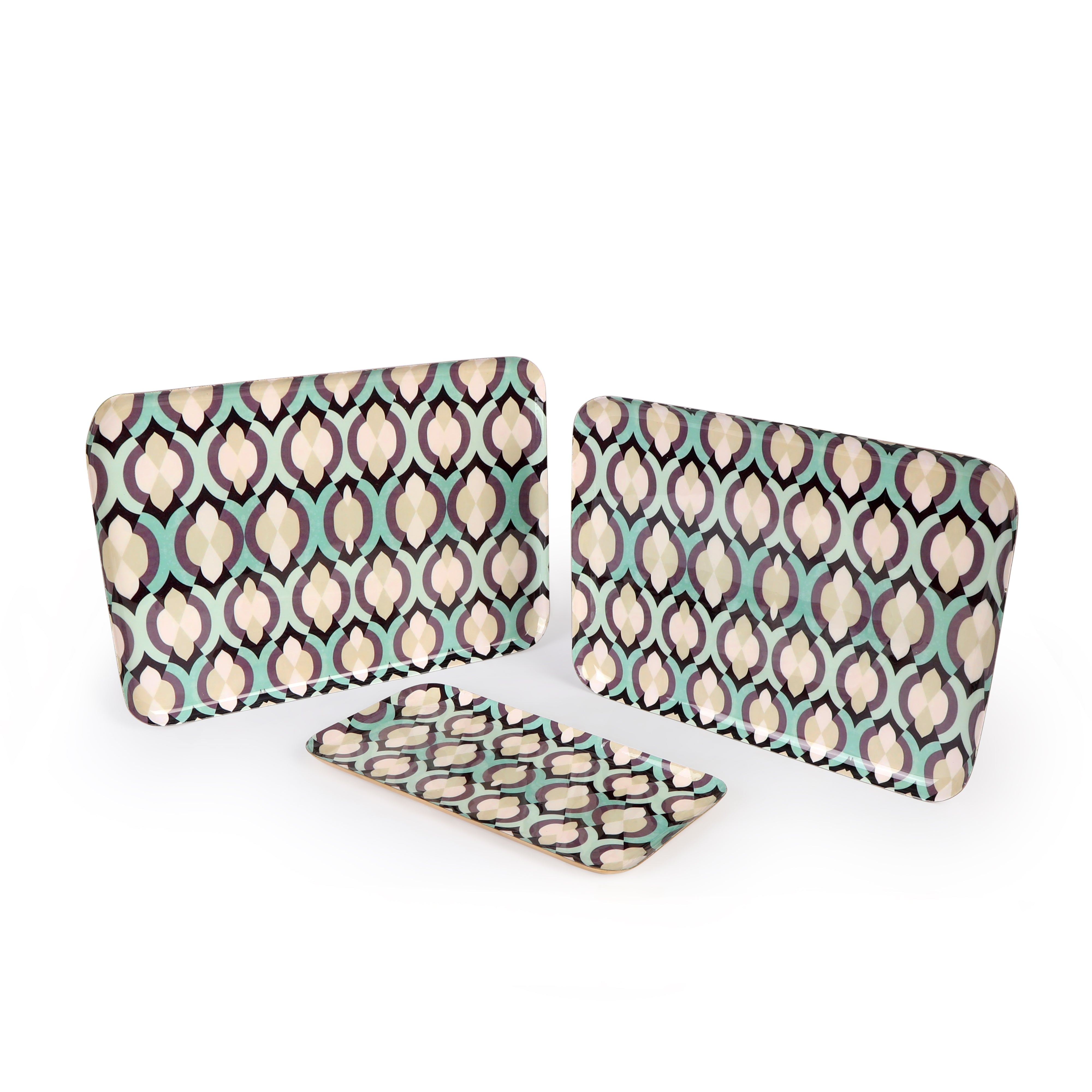 Rectangle Platter - Mosaic - Set Of 3