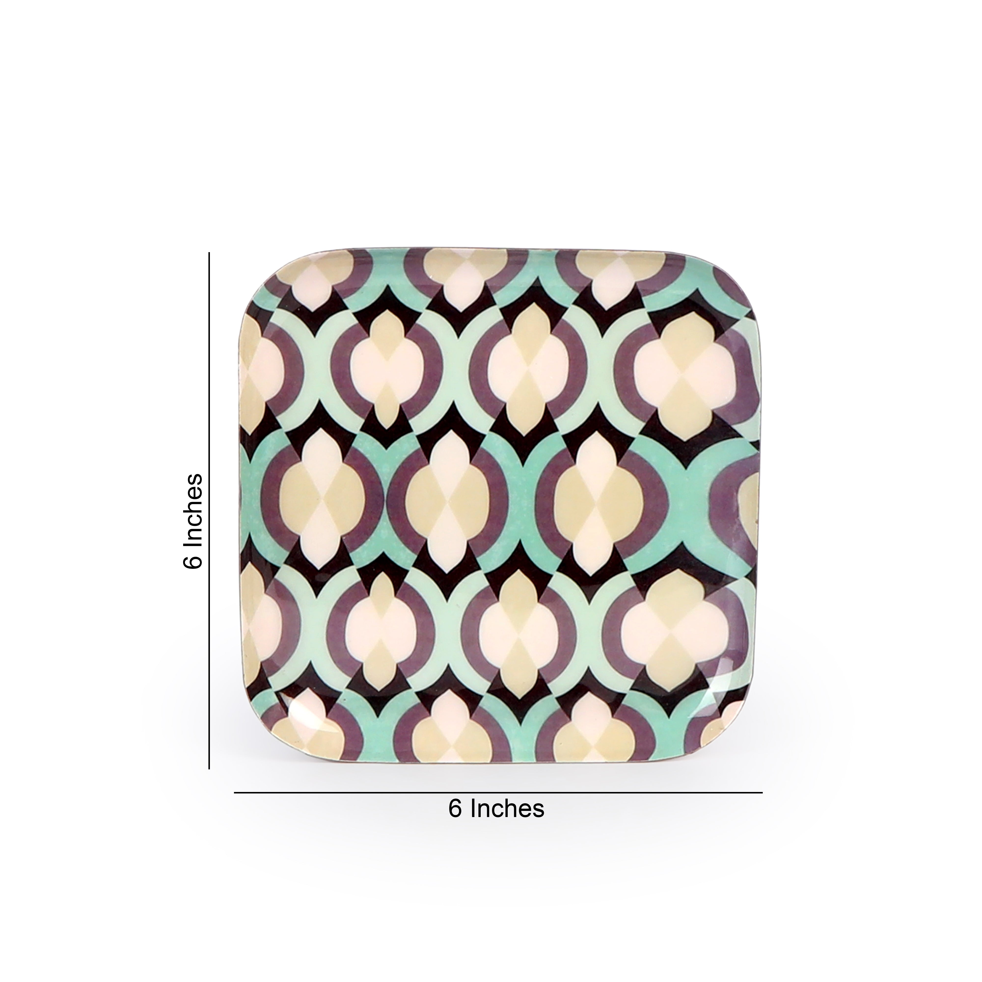 Square Platter - Mosaic - Set Of 4