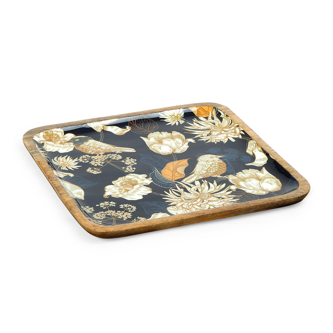 Square Tray - Blue Bird: The Home Co.