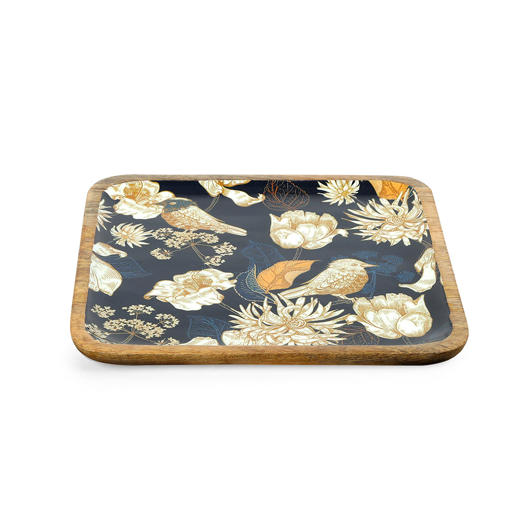 Square Tray - Blue Bird: The Home Co.