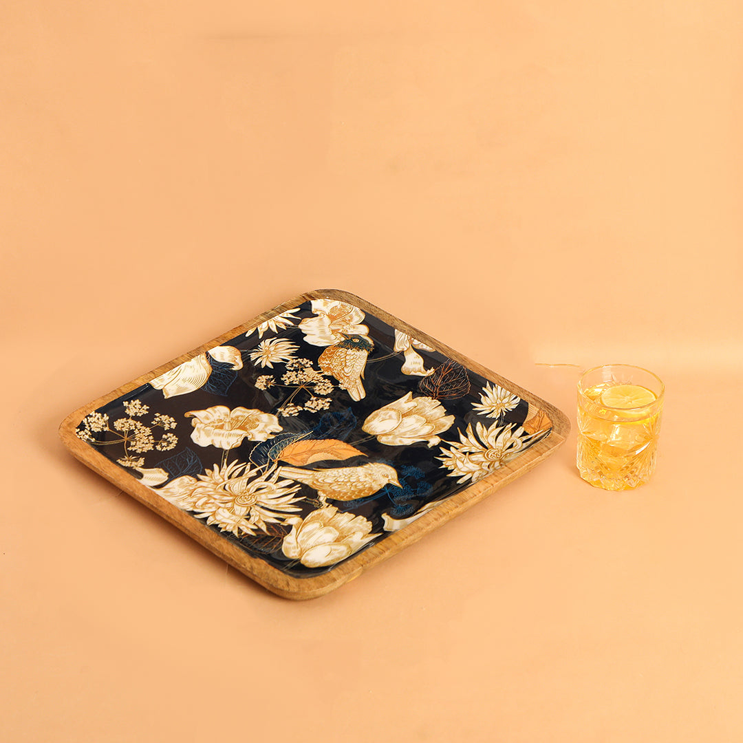 Square Tray - Blue Bird (Small): The Home Co.