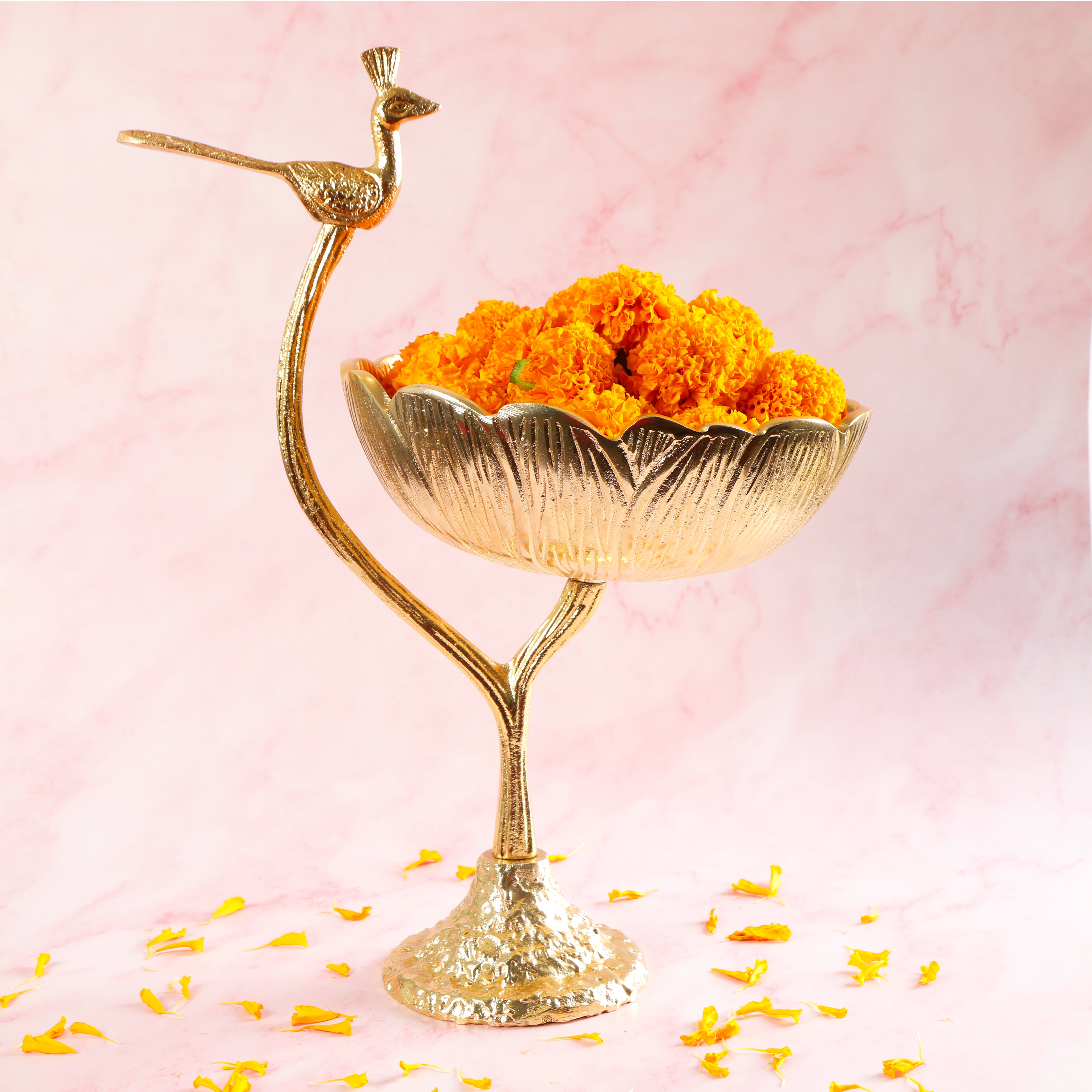 Standing Peacock Decorative Bowl