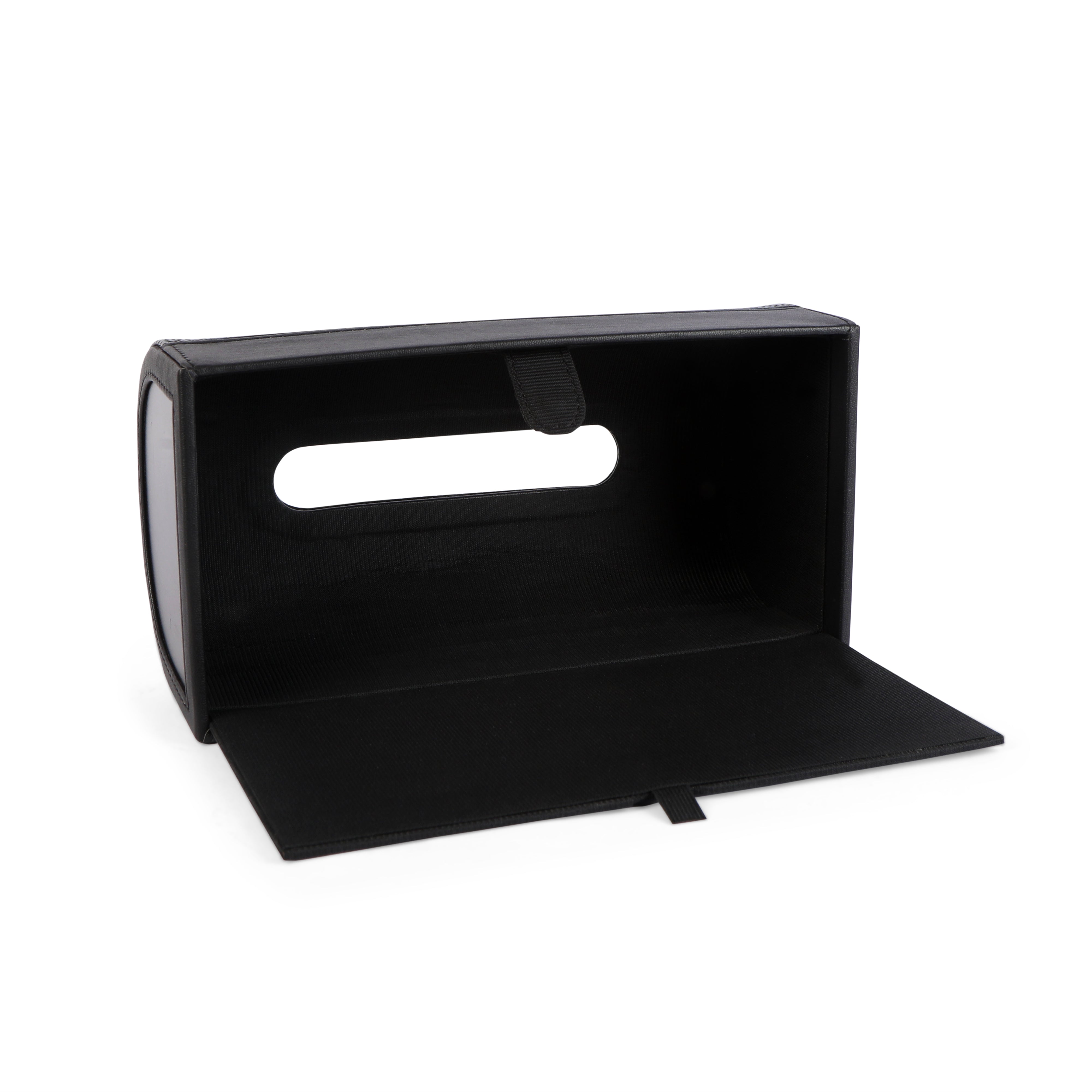 Dome Tissue Box - Black  Leatherette