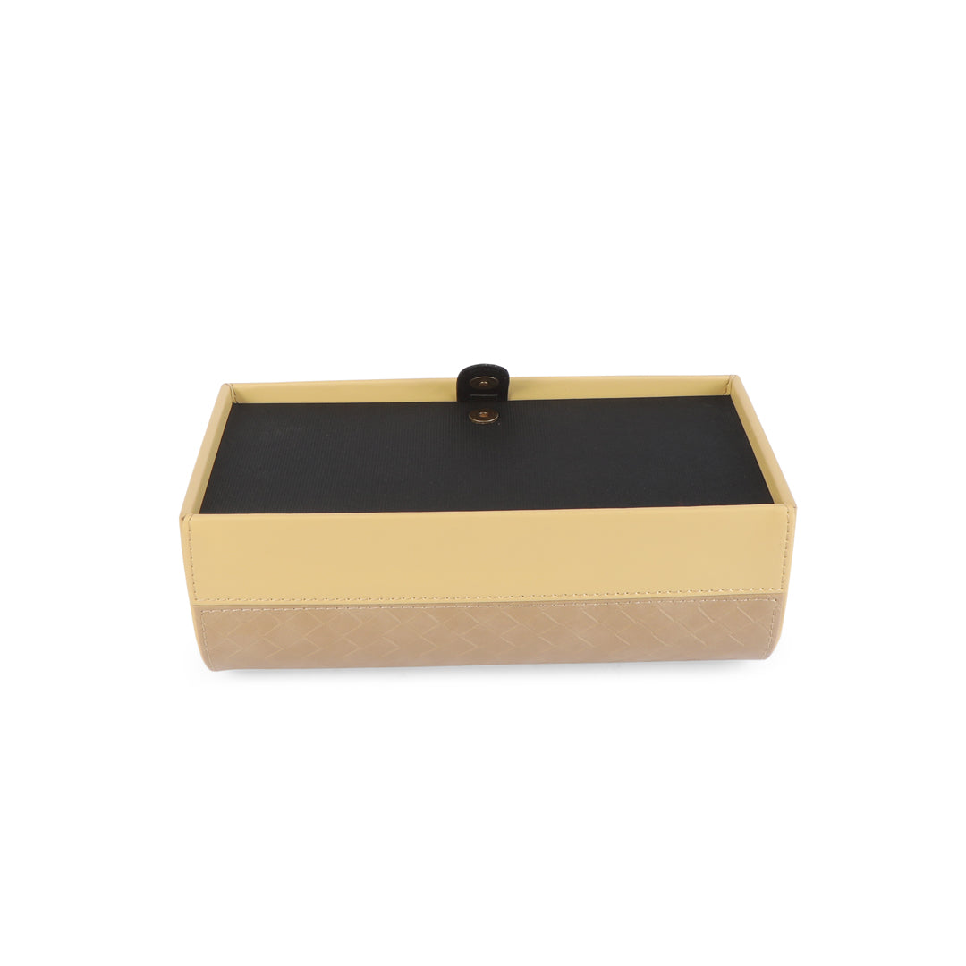 Dome Tissue Box - Brown Leatherette 5- The Home Co.