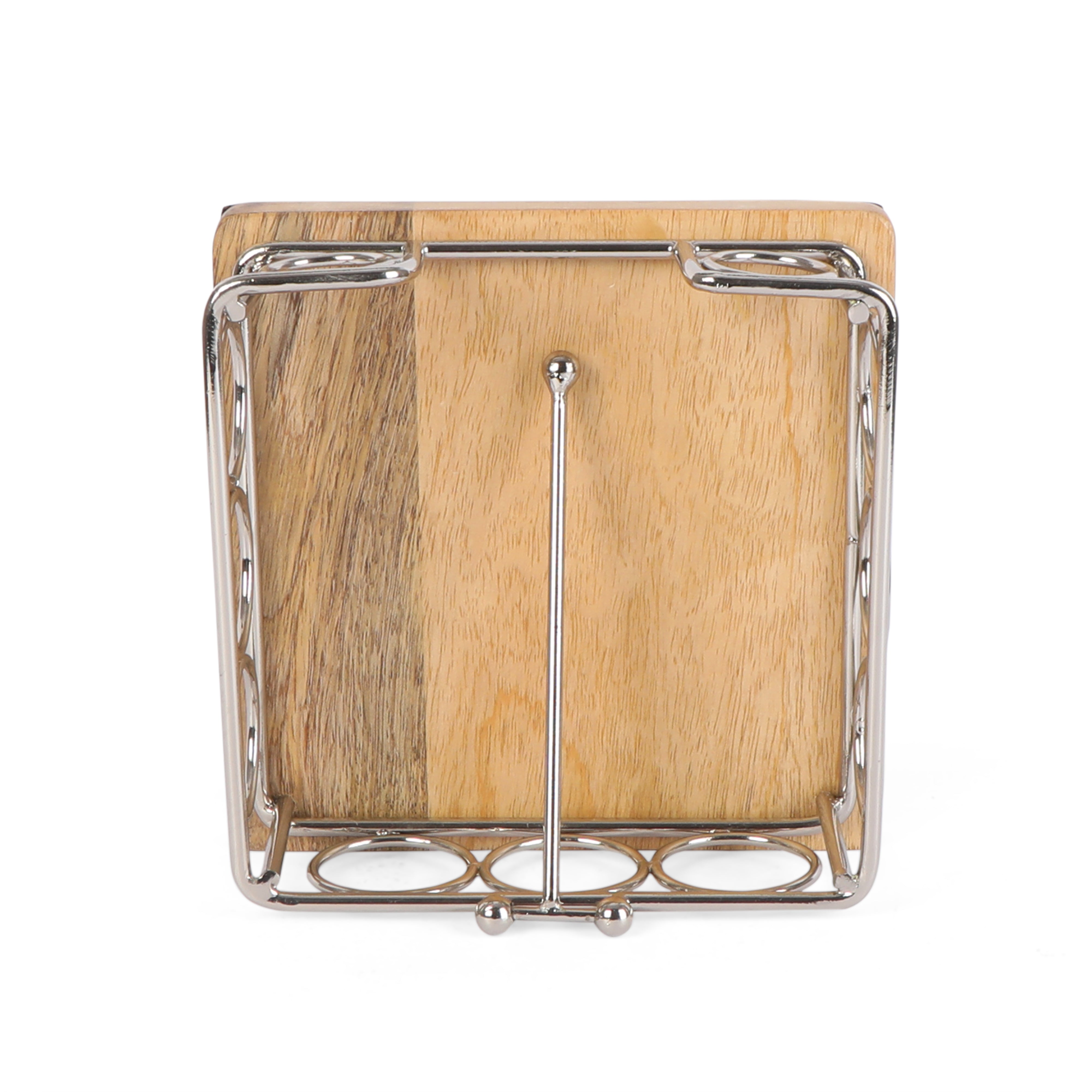 Square Tissue Holder - Ring Natural Silver