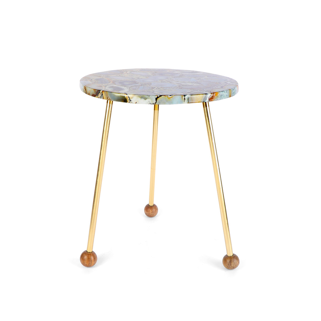Agate Stool - Side Table 8- The Home Co.