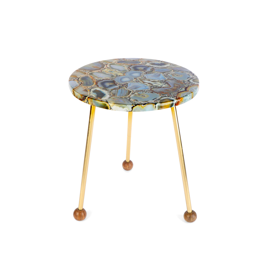 Agate Stool - Side Table 2- The Home Co.