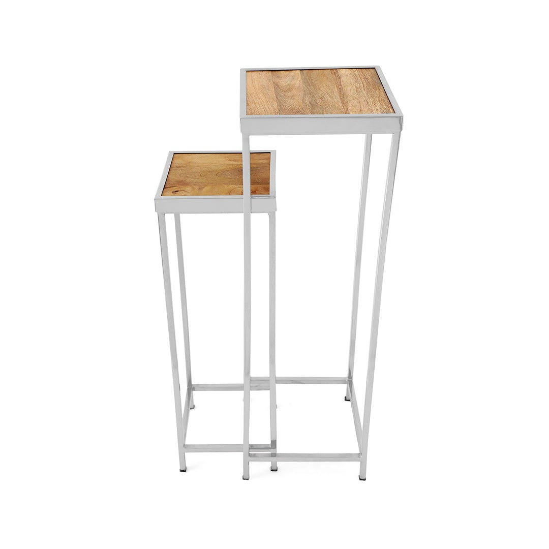 End Table Set Of 2 - Wooden Side Table 6- The Home Co.