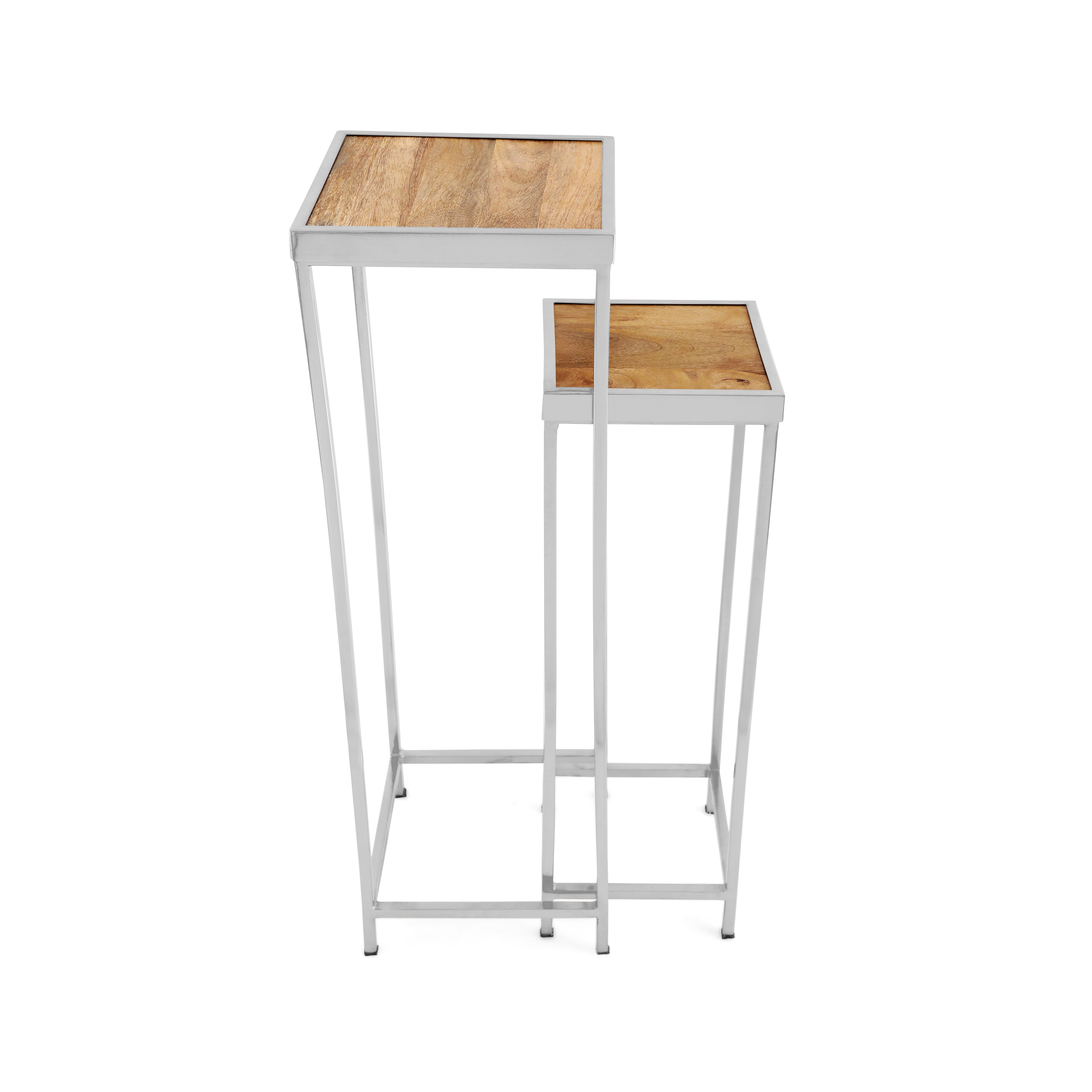 End Table Set Of 2 - Wooden Side Table