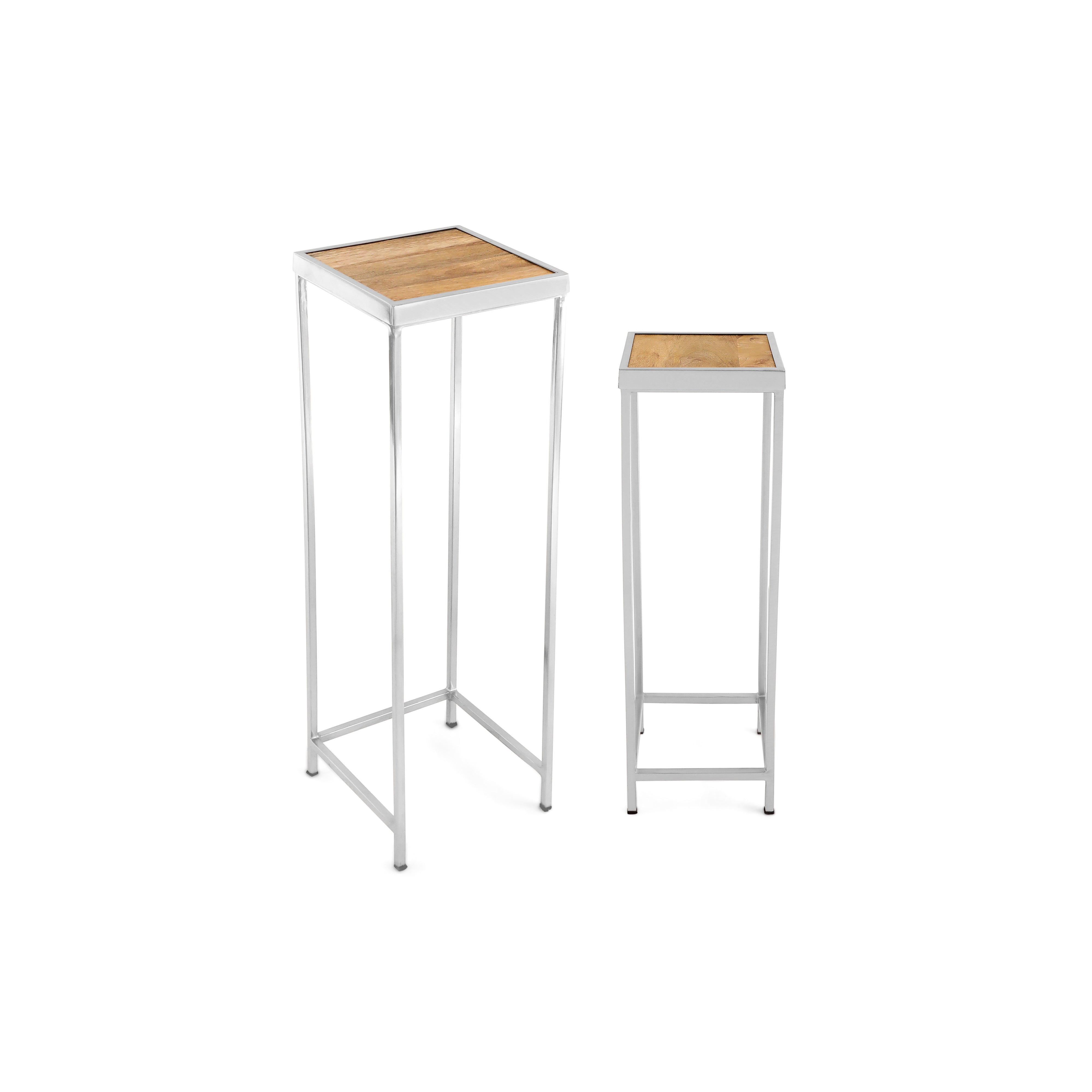 End Table Set Of 2 - Wooden Side Table