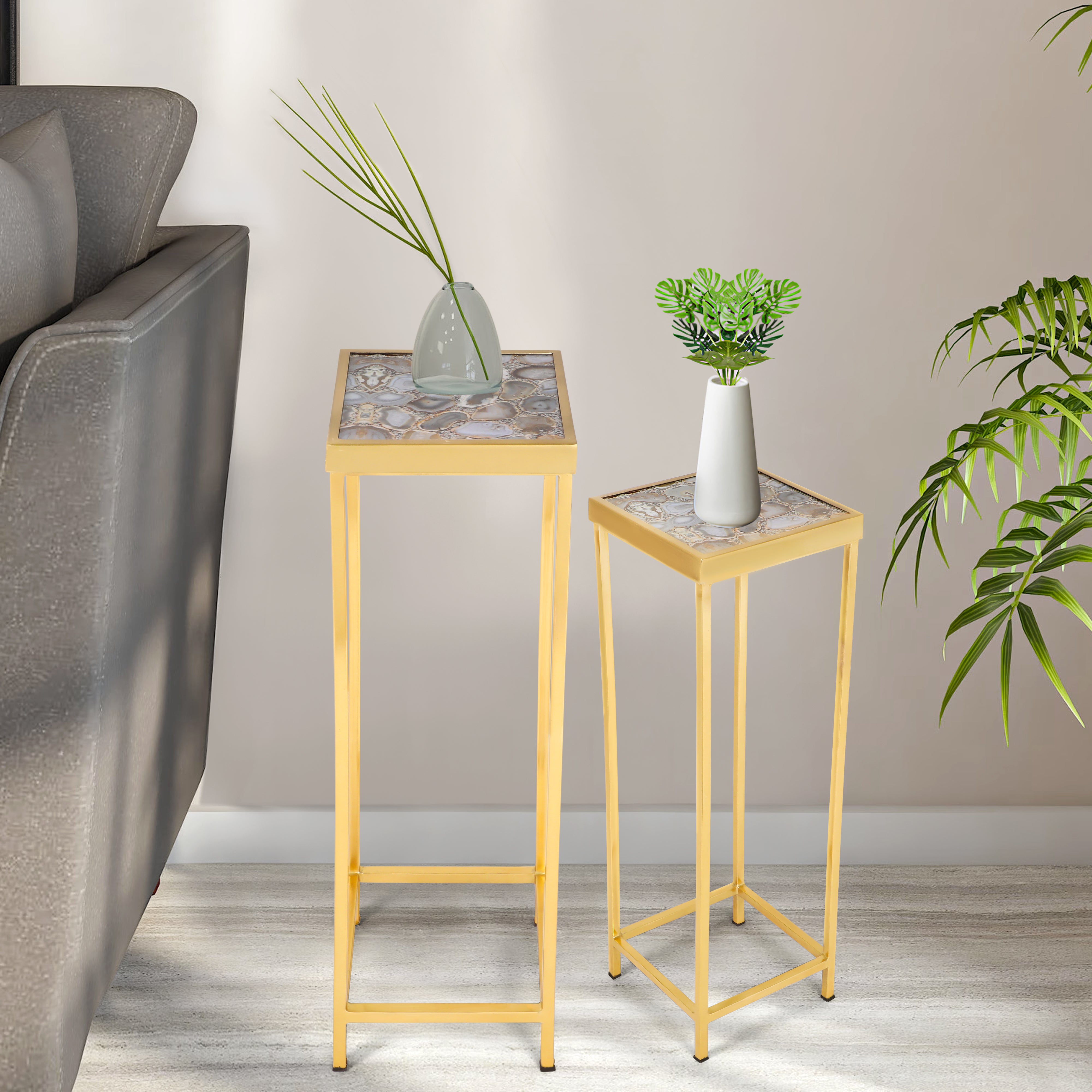 End Table Set Of 2 - Agate Side Table 11- The Home Co.