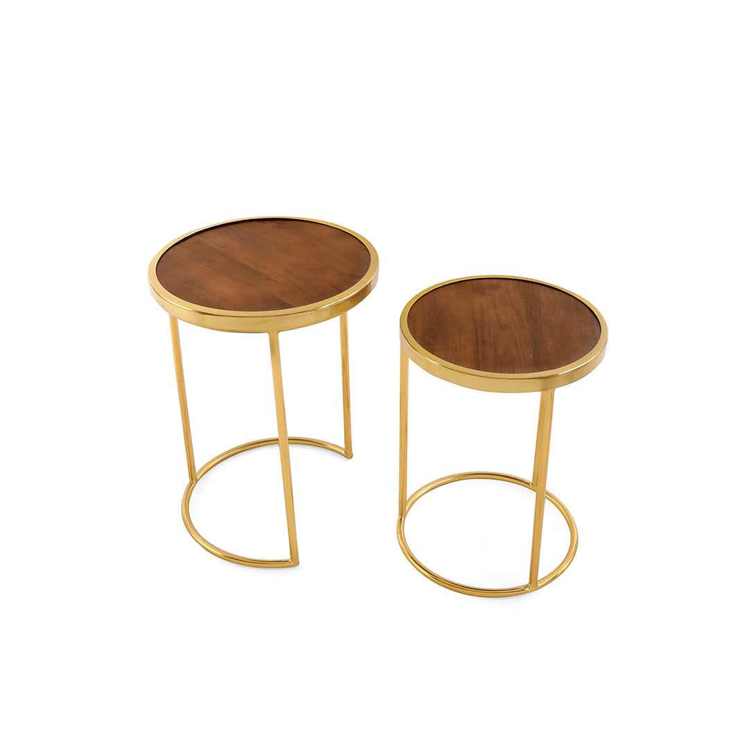 SIde Table Set Of 2 - Wooden End Table 4- The Home Co.