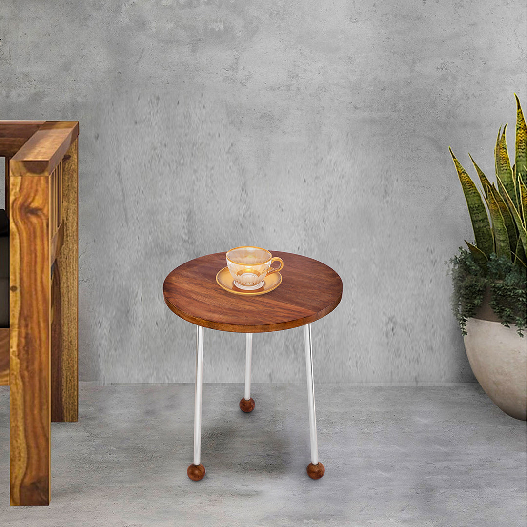 Wooden Stool - Side Table 1- The Home Co.