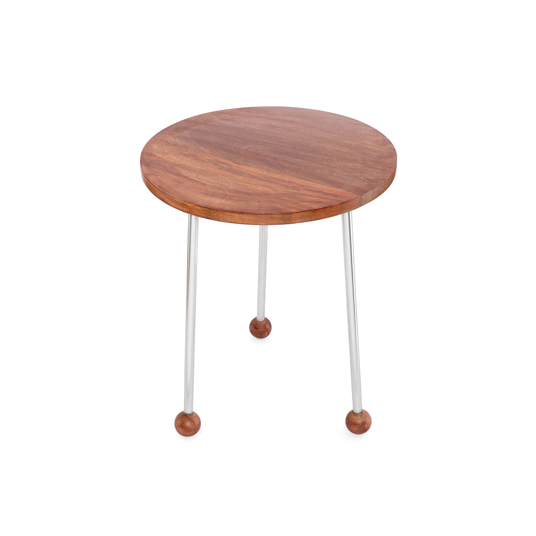 Wooden Stool - Side Table 4- The Home Co.