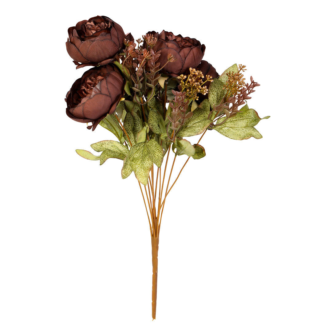 Flower Bunch - Peony Brown