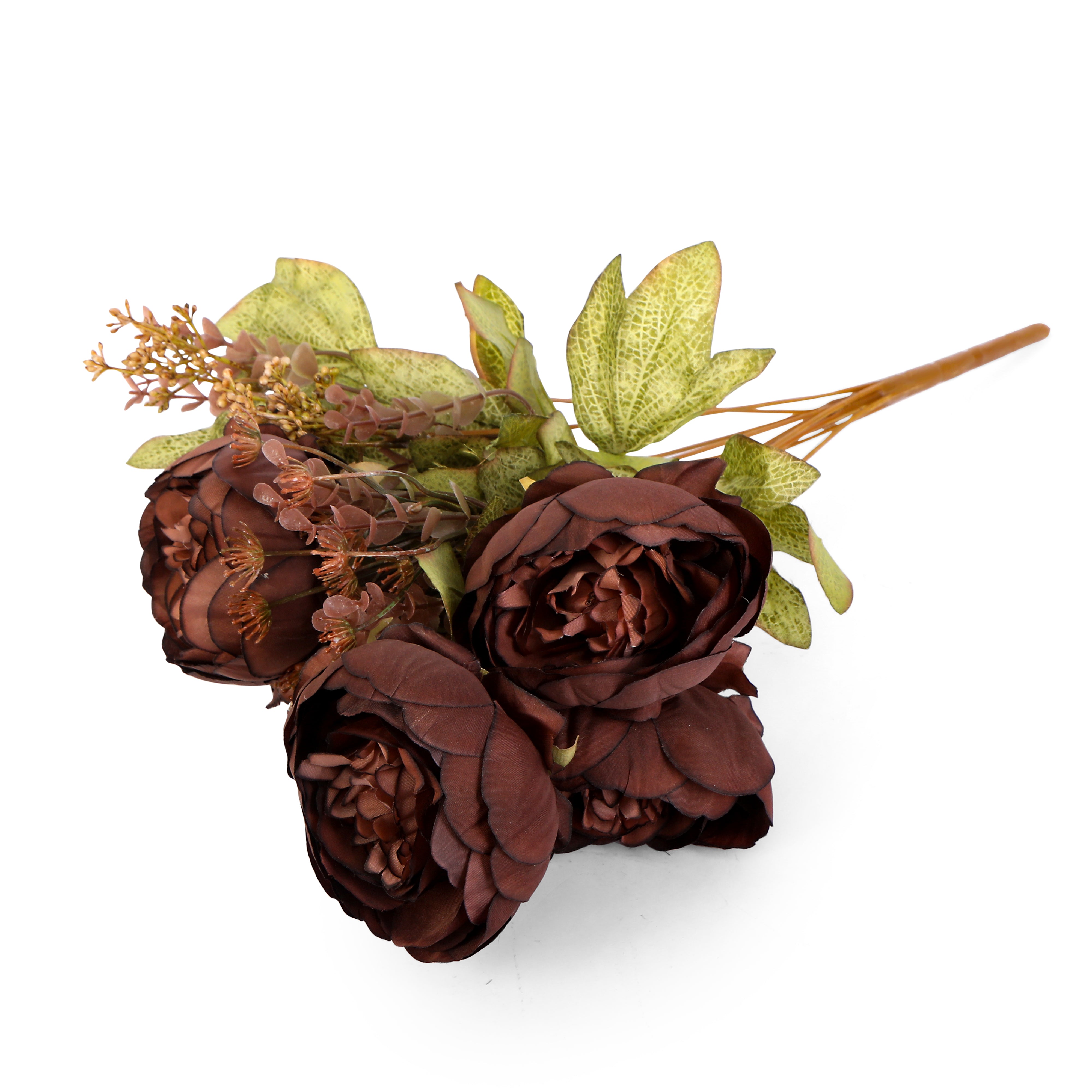 Flower Bunch - Peony Brown 1- The Home Co.