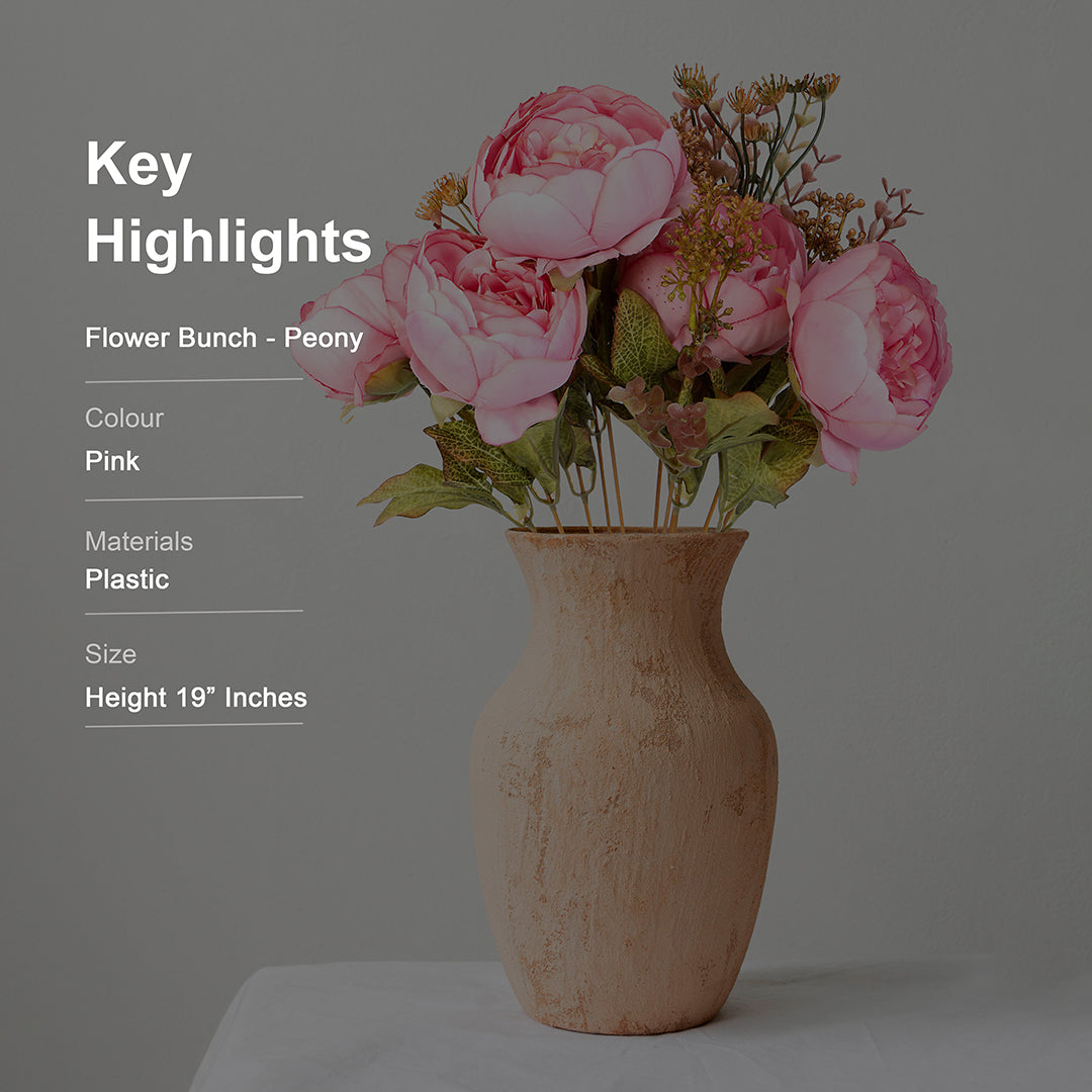 Flower Bunch - Peony Pink 5- The Home Co.
