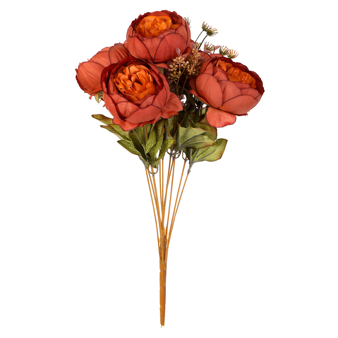 Flower Bunch - Peony Rust 3- The Home Co.