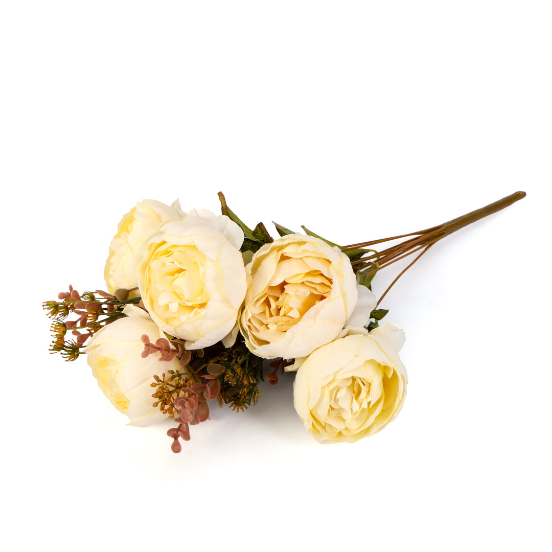 Flower Bunch - Peony White