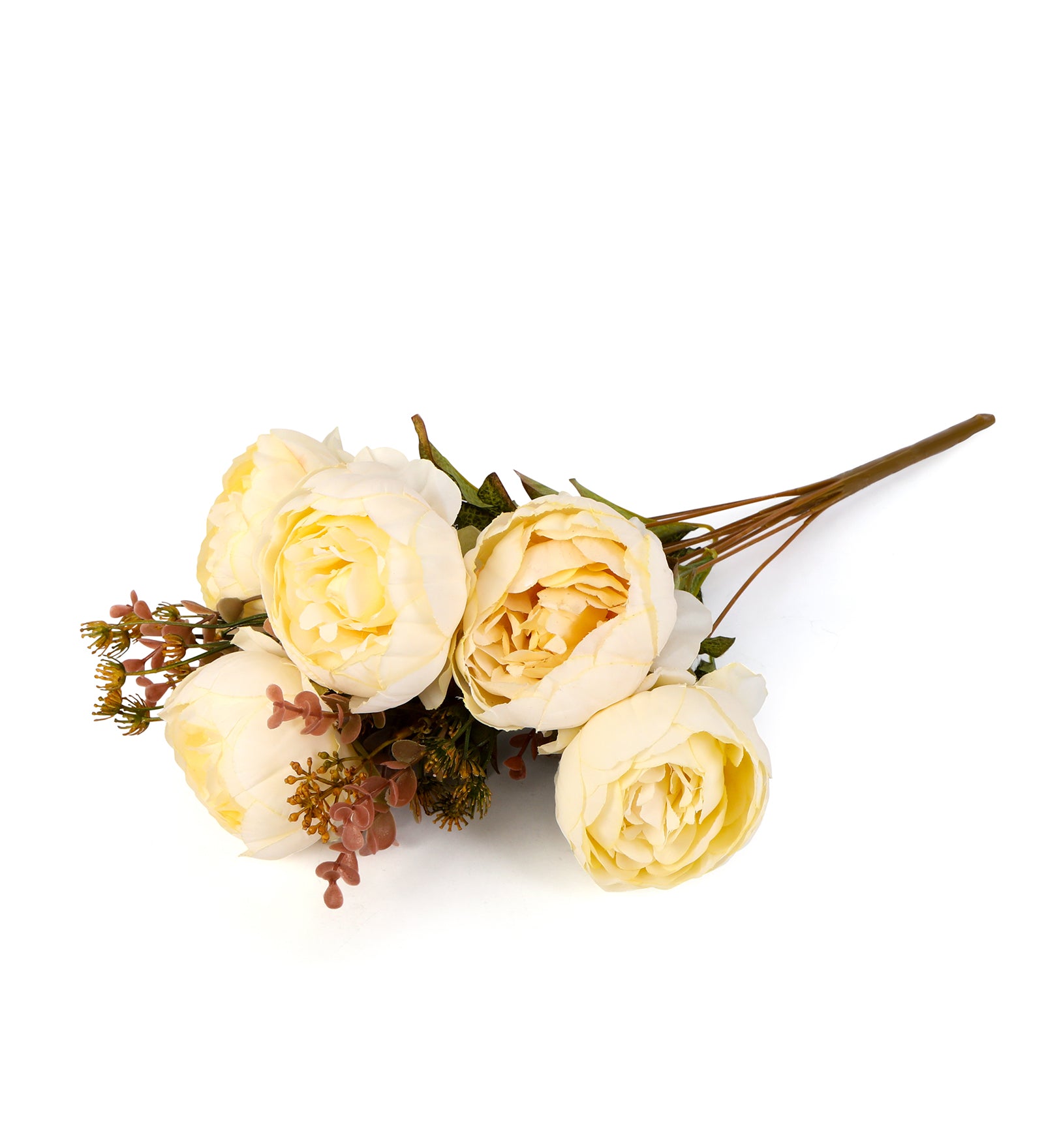 Flower Bunch - Peony White 3- The Home Co.