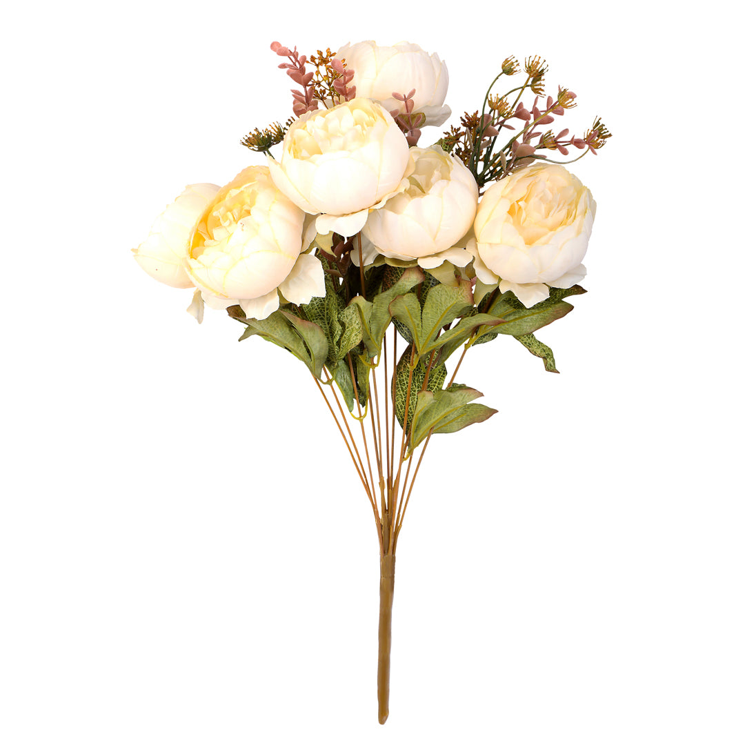 Flower Bunch - Peony White