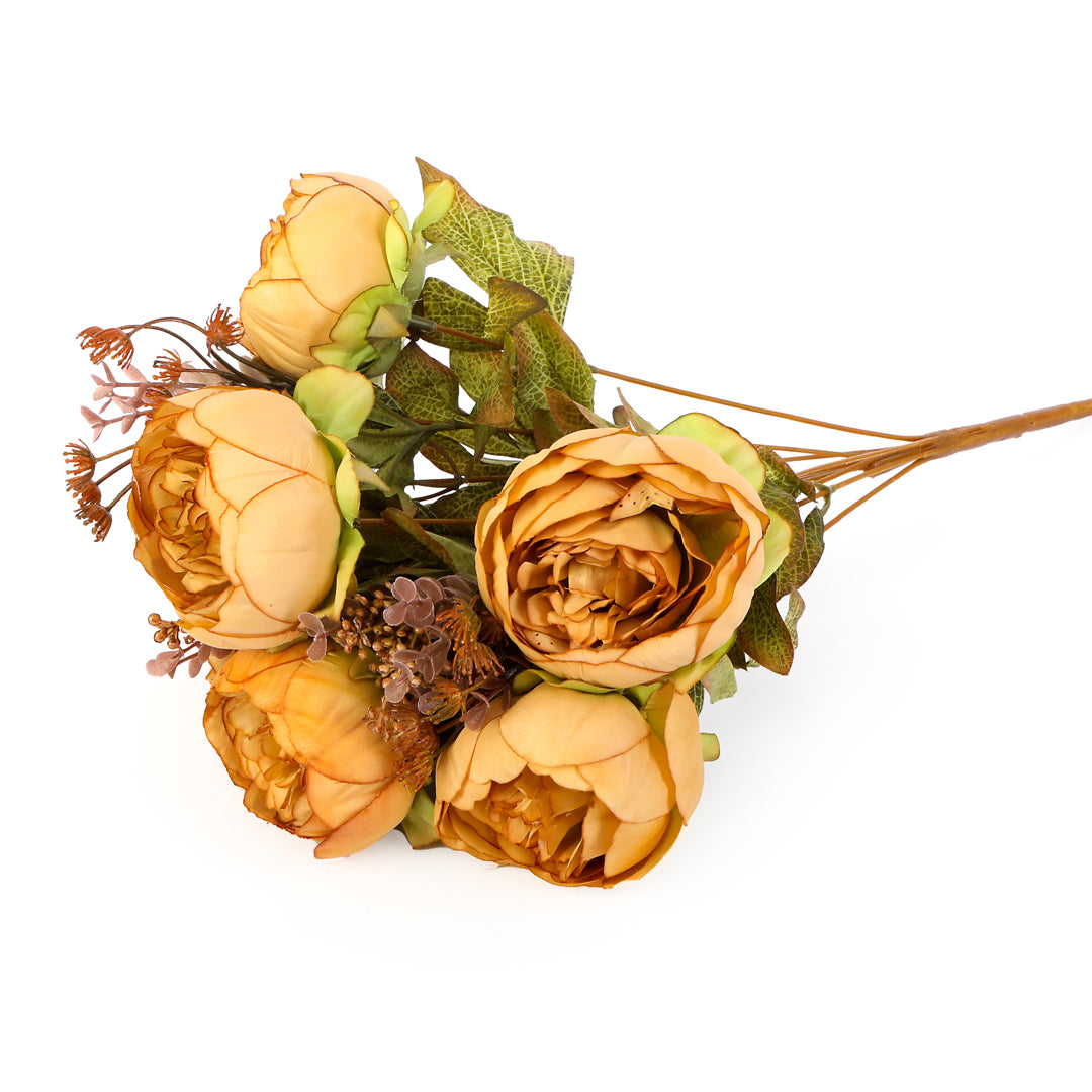 Flower Bunch - Peony Yellow 2- The Home Co.