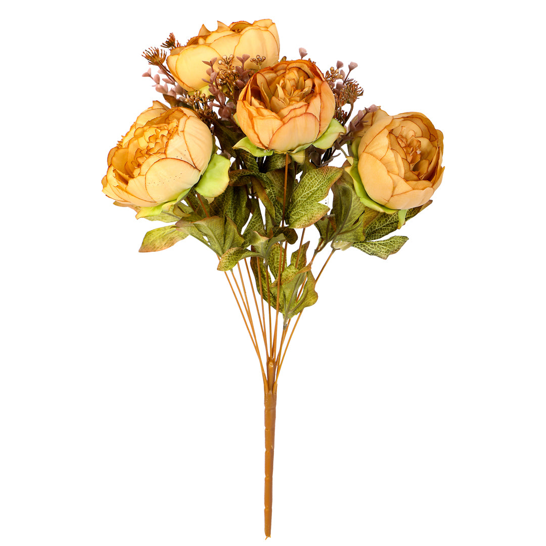 Flower Bunch - Peony Yellow 4- The Home Co.