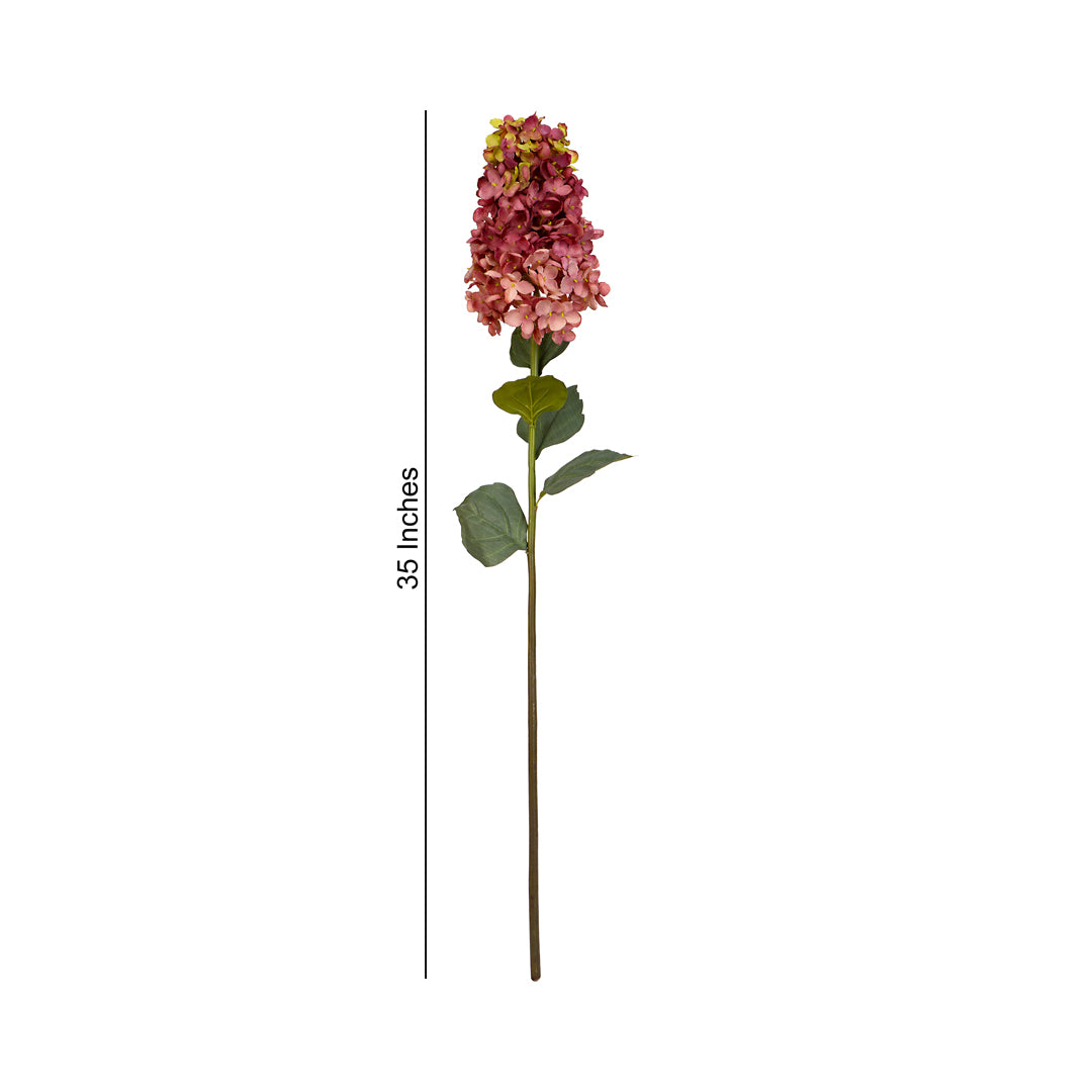 Artificial Flower Stick -  Brown Hydrangea