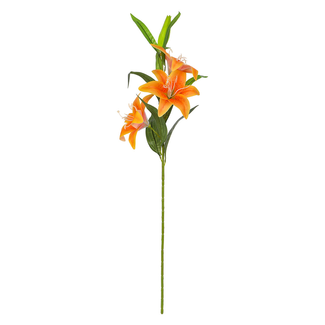 Artificial Flower Stick - Orange Lily