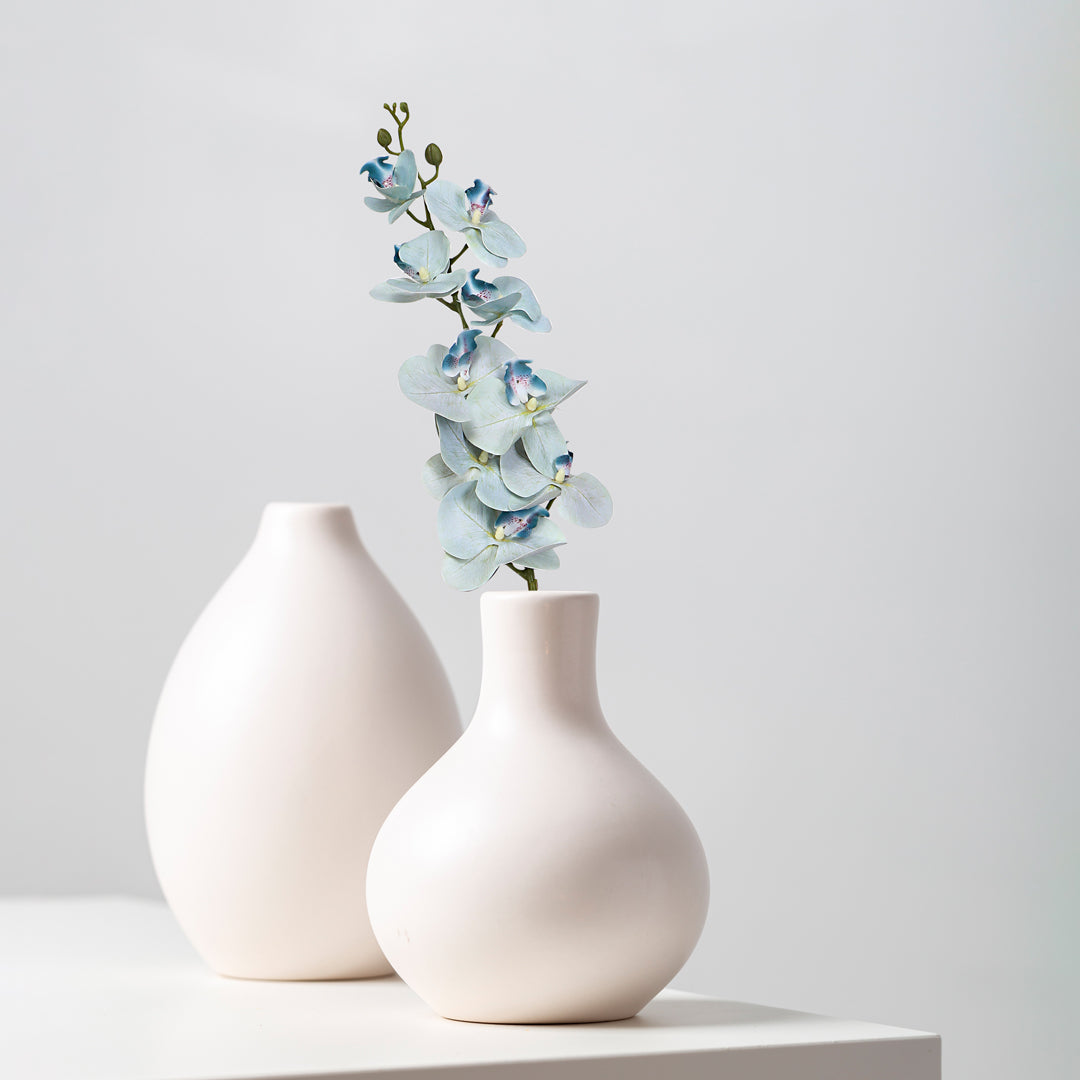 Flower Bunch -Orchid Greyish Blue Sticks - The Home Co.