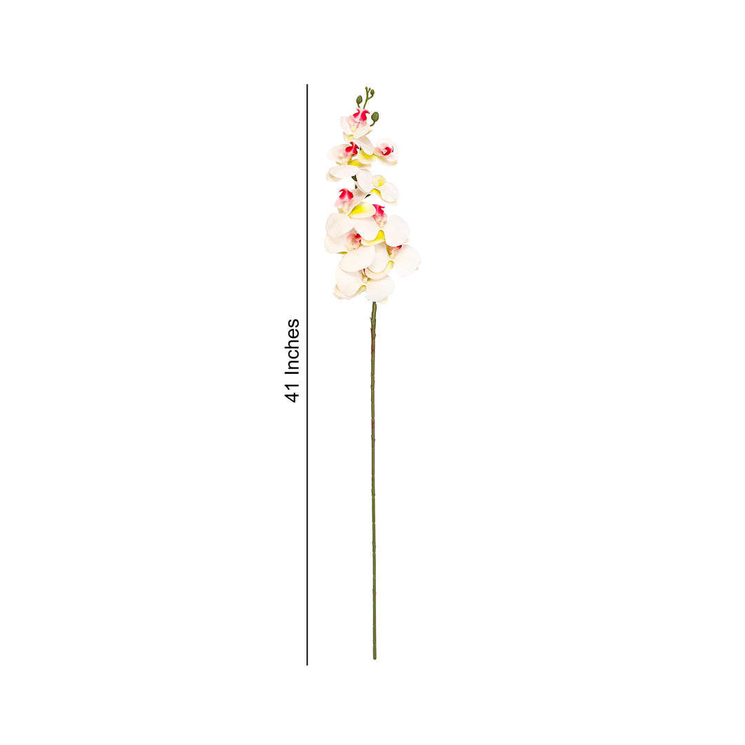 Flower Bunch -Orchid White , Pink Sticks 4- The Home Co.