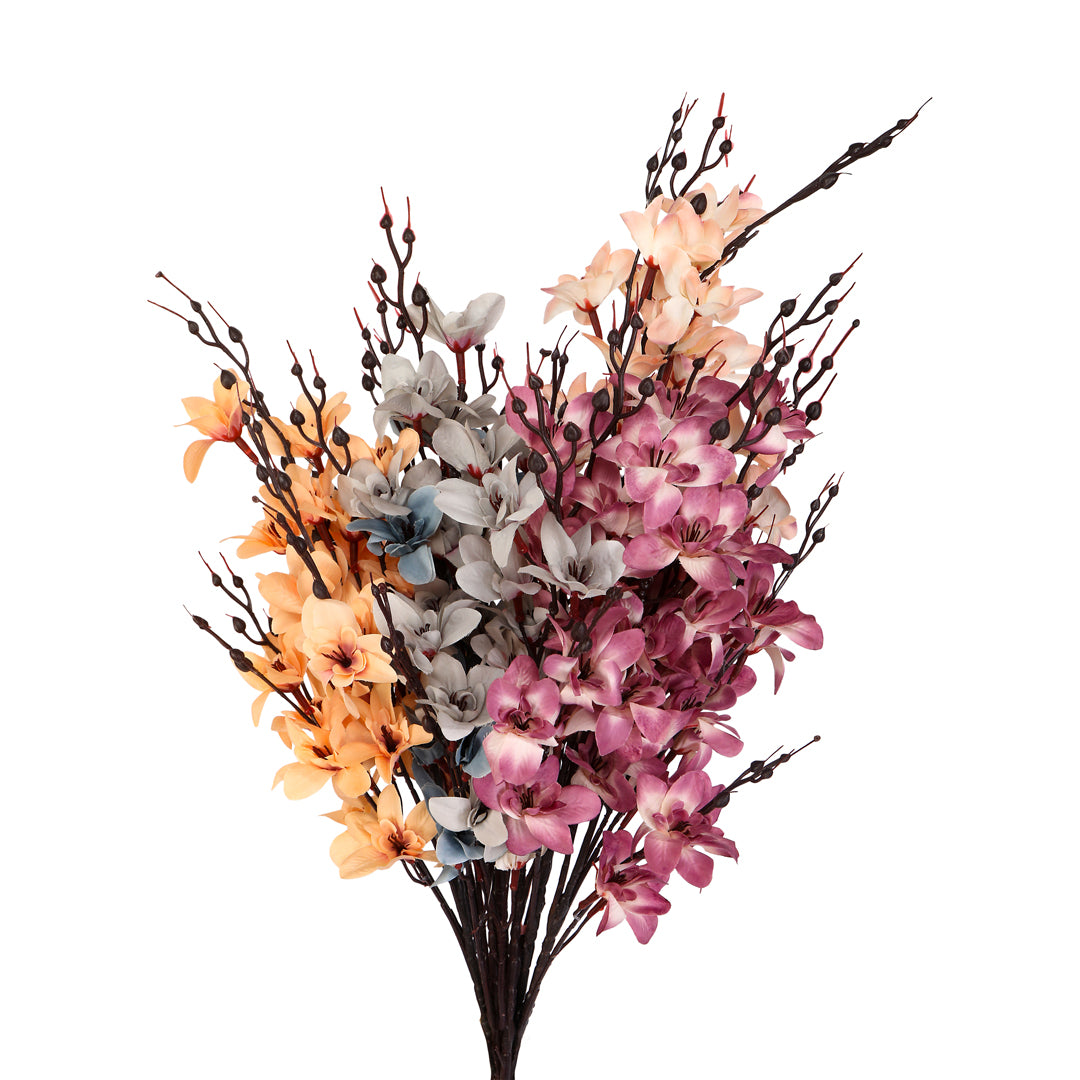 Flower Bunch -Dancing Orchid Multicolor Sticks 3- The Home Co.
