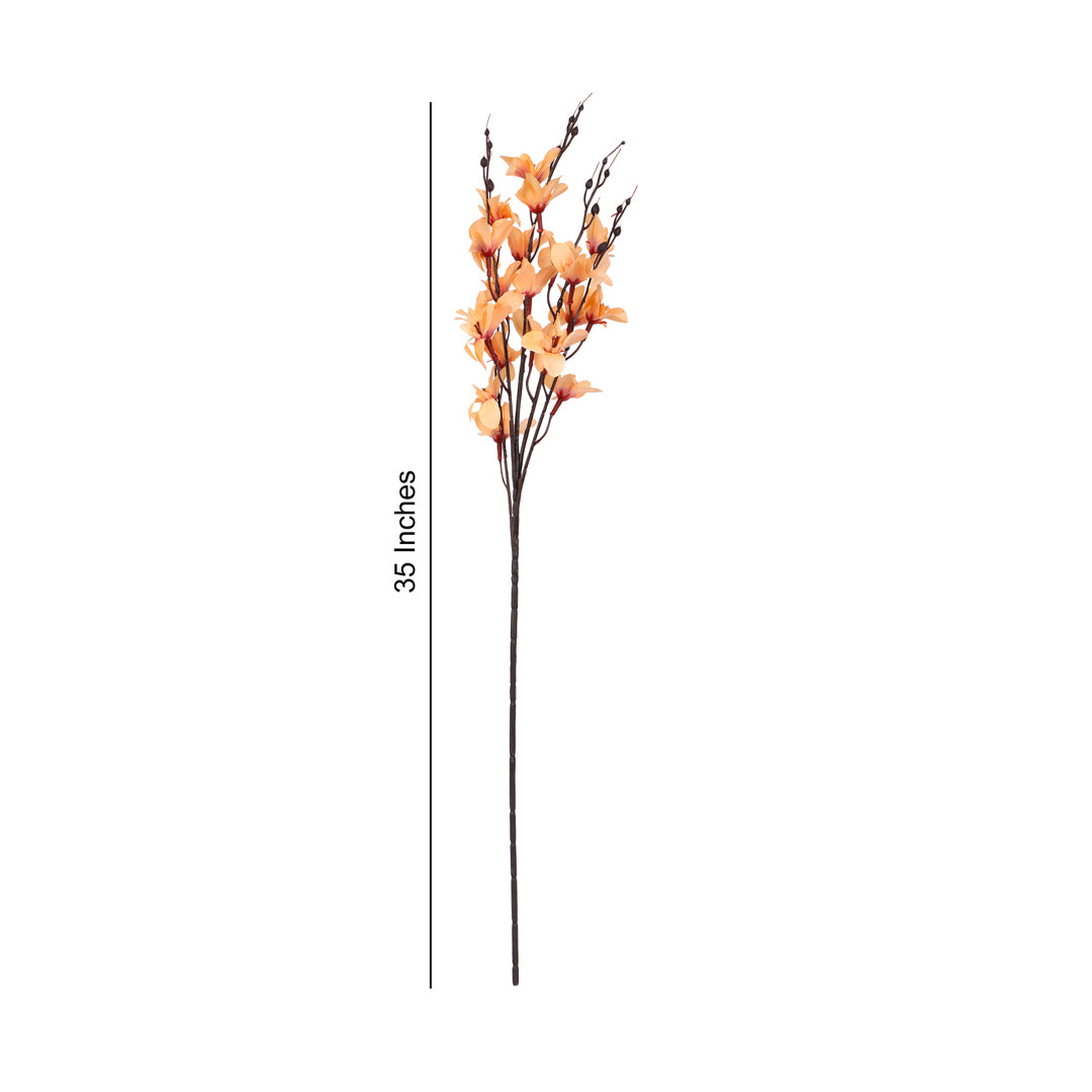 Flower Bunch -Dancing Orchid Orange Sticks 2- The Home Co.