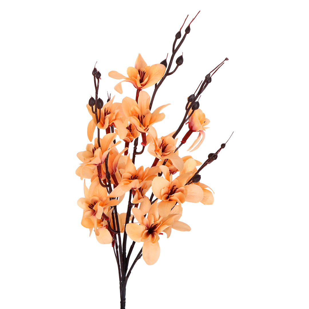 Flower Bunch -Dancing Orchid Orange Sticks 1- The Home Co.