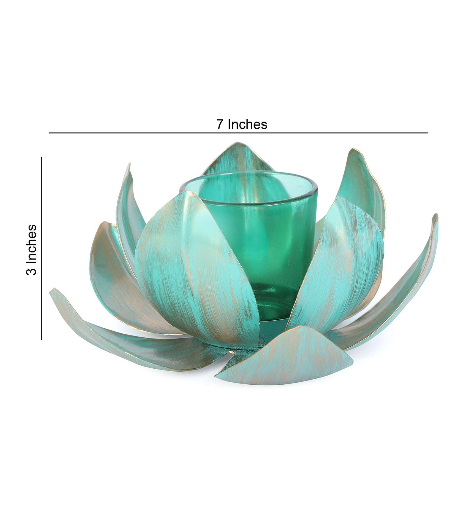 Lotus Tea Light Holder Combo Pack Of 2 -  Candle Stand Diwali Hamper 3- The Home Co.